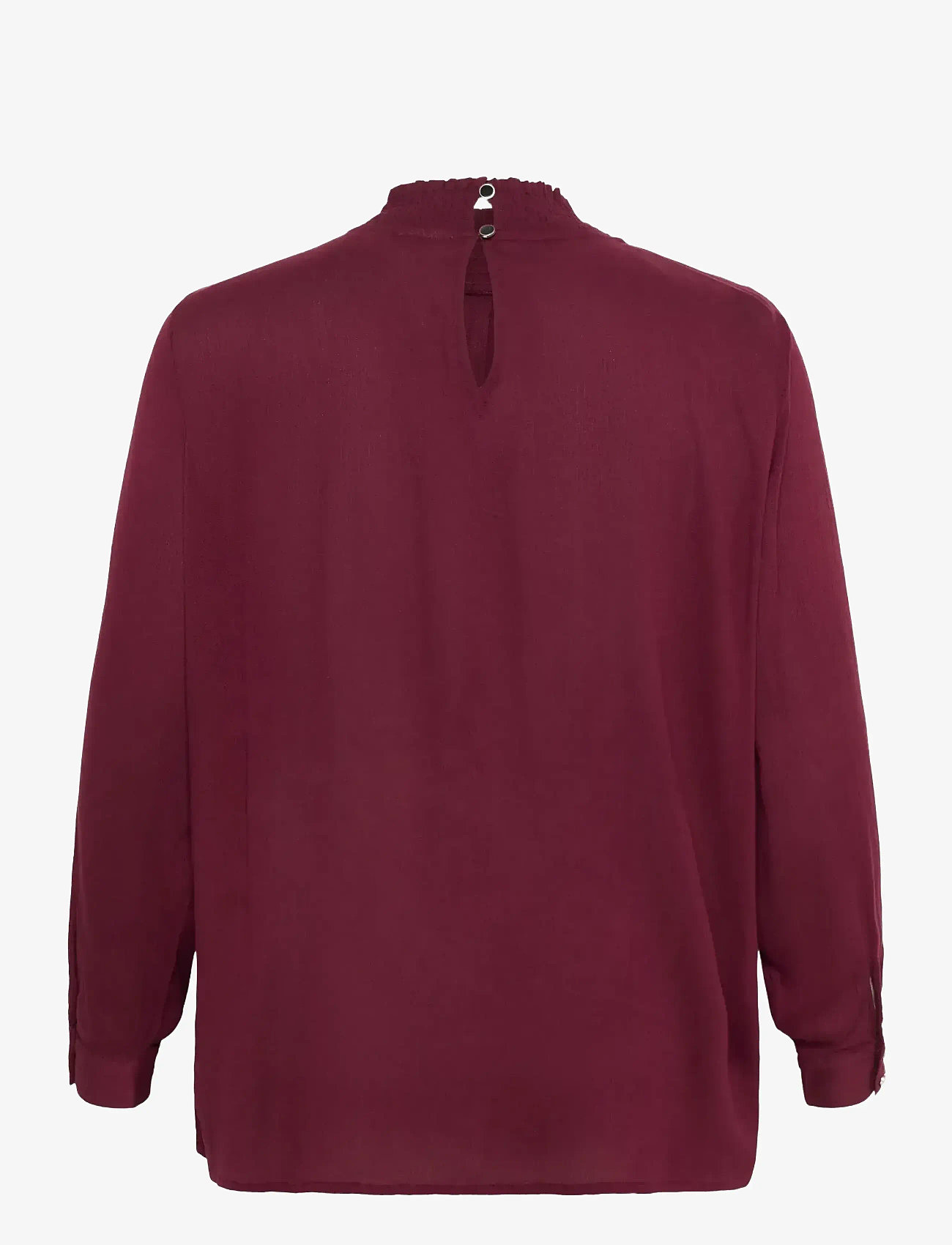 Kaffe Curve - KCtrudi Blouse - langærmede bluser - windsor wine - 2