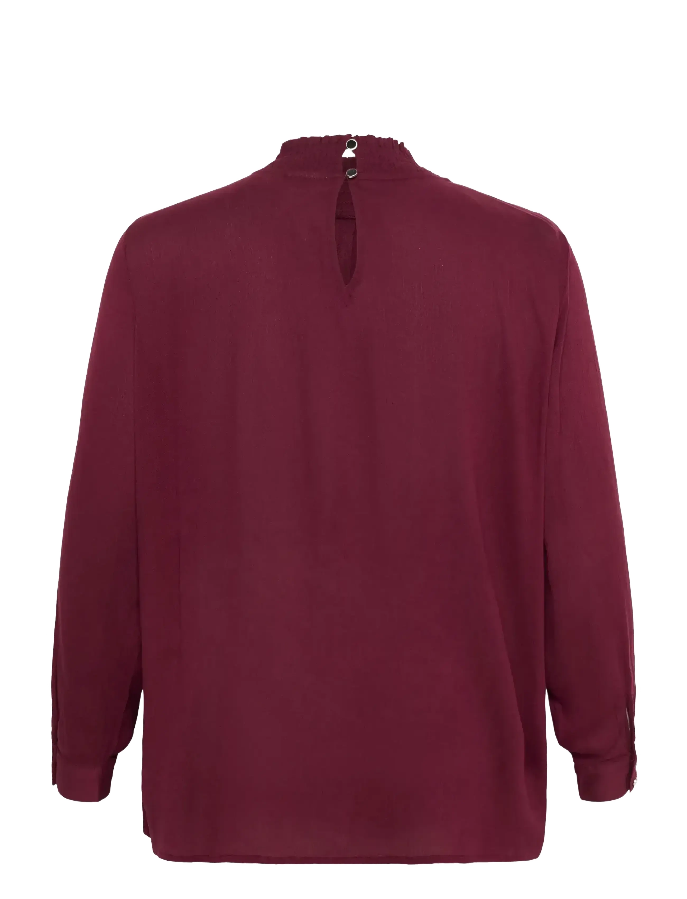 Kaffe Curve - KCtrudi Blouse - long-sleeved blouses - windsor wine - 2