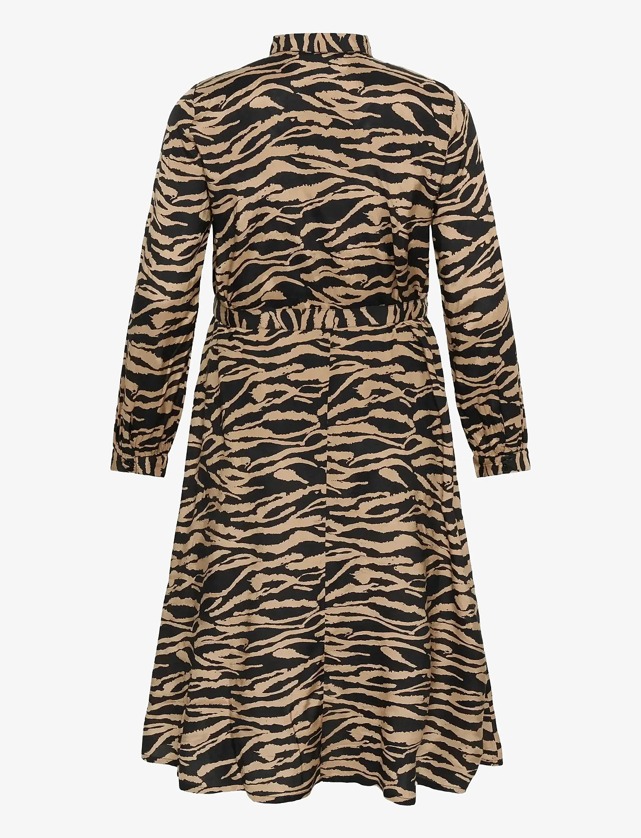 Kaffe Curve - KColivia Dress - särkkleidid - black deep/nomad print - 2