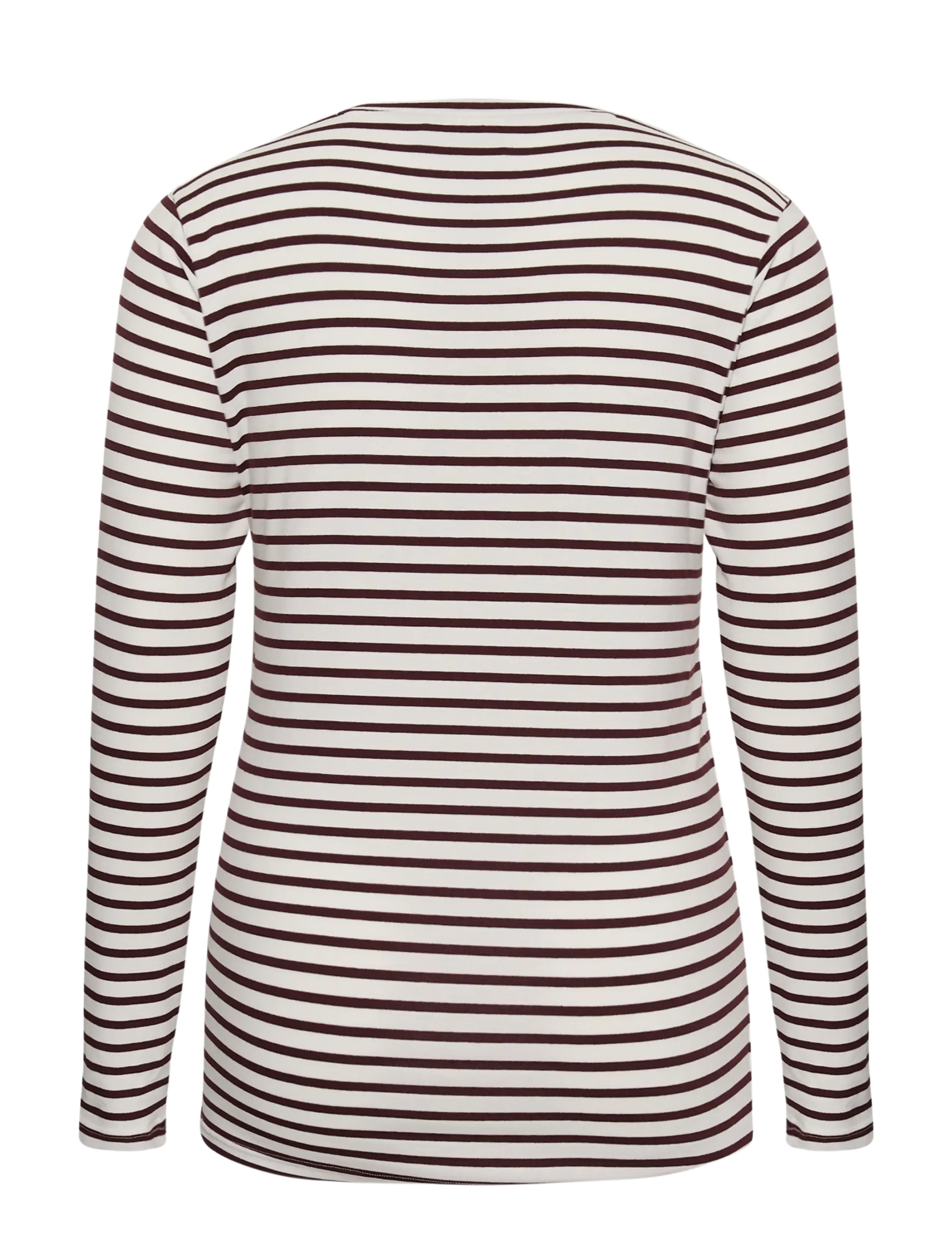 Kaffe Curve - KClia T-Shirt - langærmede toppe - chalk/fudge-wild rose heart - 1