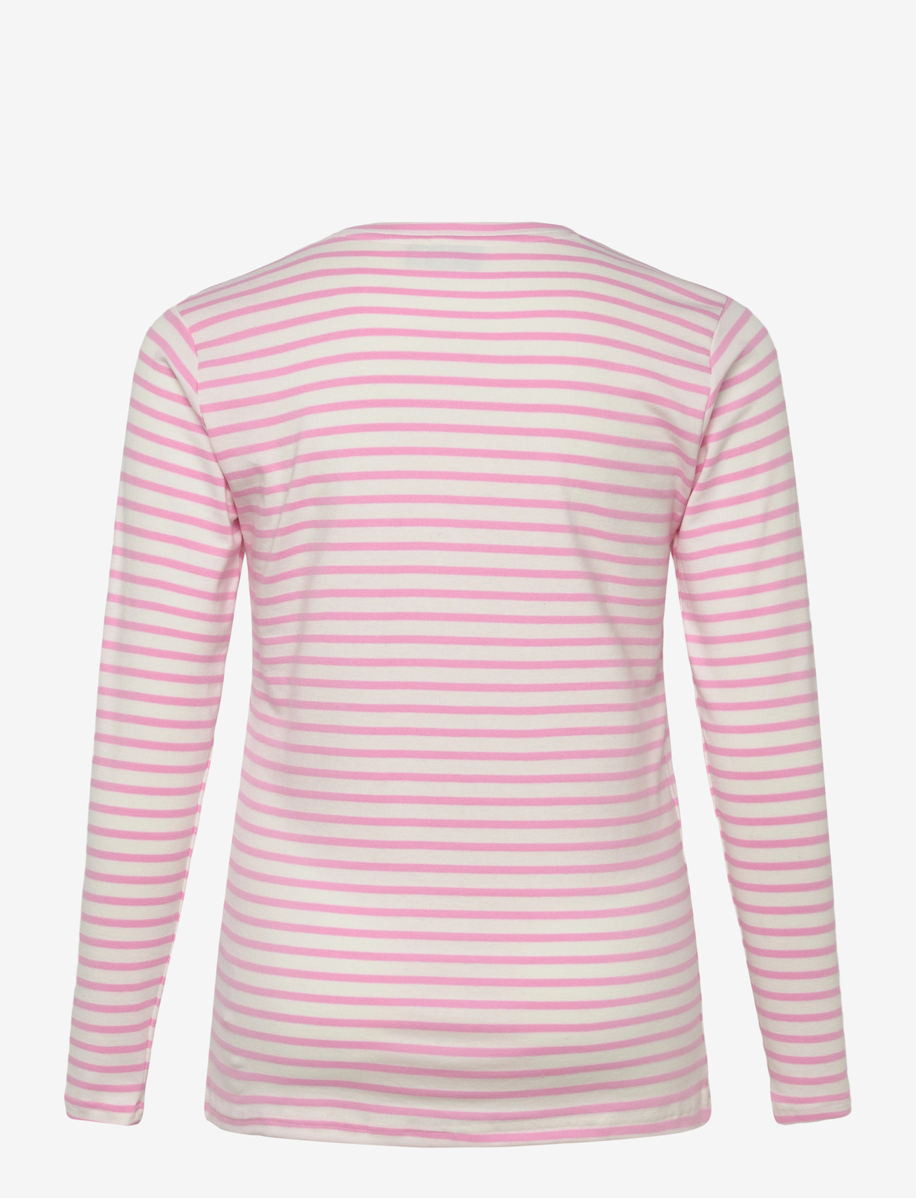 Kaffe Curve - KClia T-Shirt - langærmede toppe - chalk/pink - poppy red heart - 1