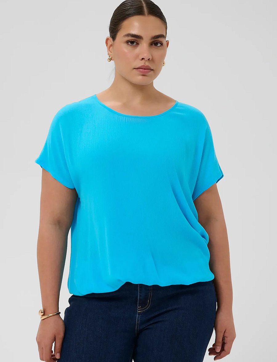 Kaffe Curve - KCami Stanley SS - t-shirts - aquarius - 0