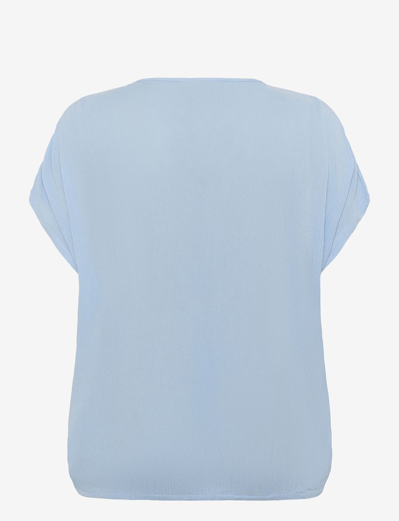 Kaffe Curve - KCami Stanley SS - efterårstøj - soft chambray - 1