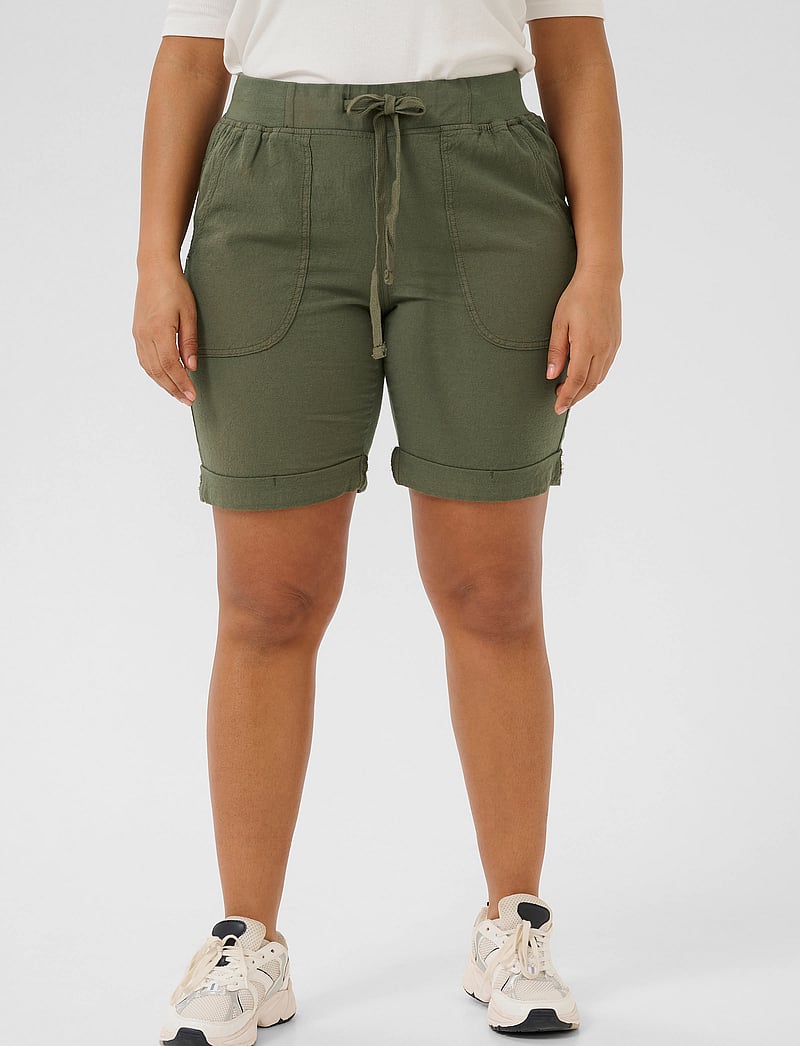 Kaffe Curve - KCnana Shorts - lühikesed vabaajapüksid - grape leaf - 0