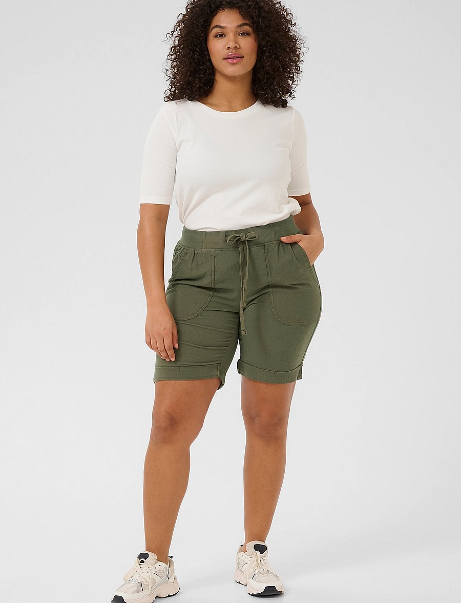 Kaffe Curve - KCnana Shorts - casual shorts - grape leaf - 3