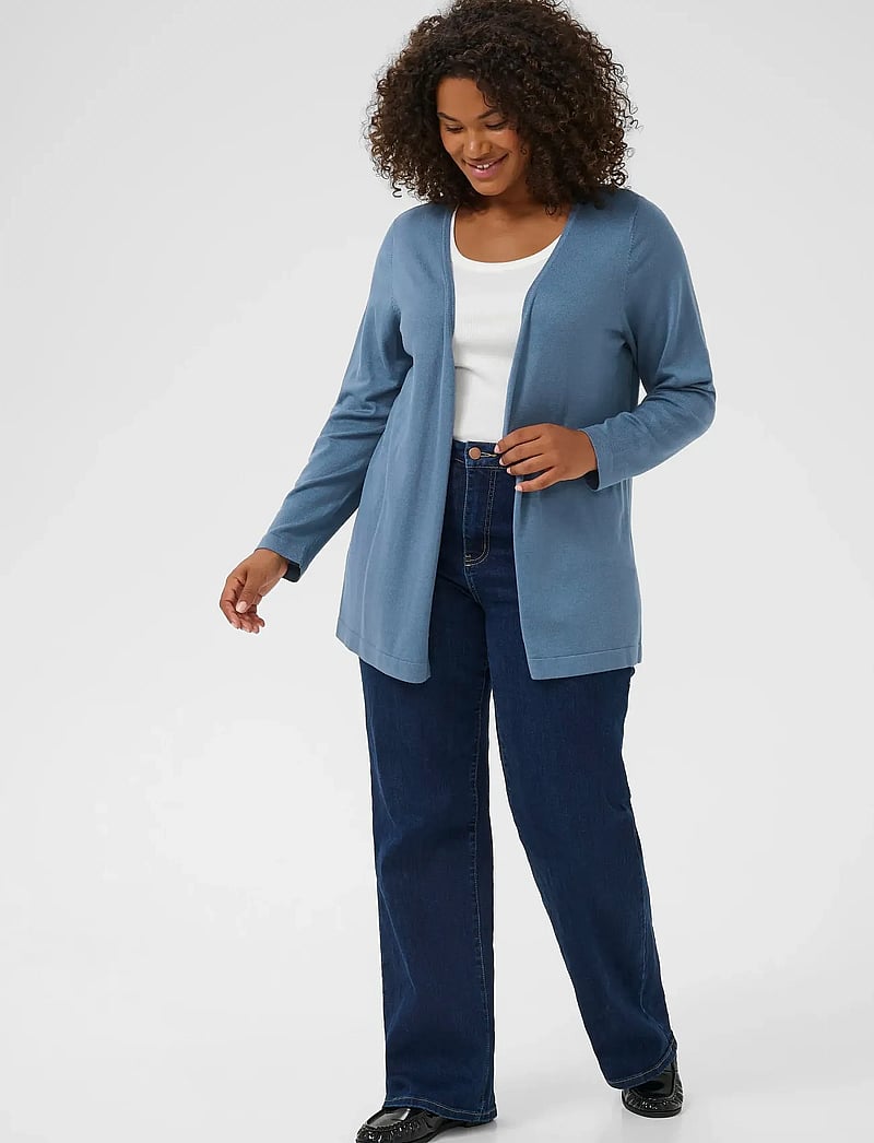 Kaffe Curve - KCfarsia Cardigan - cardigans - bering sea - 3