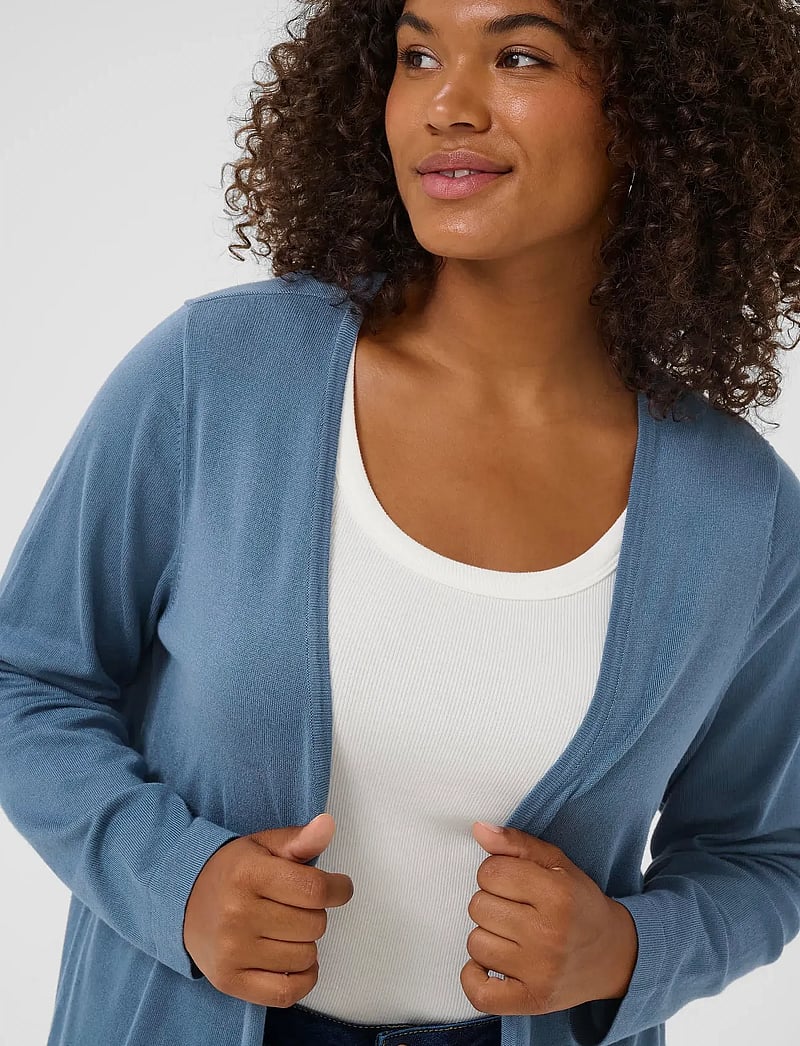 Kaffe Curve - KCfarsia Cardigan - cardigans - bering sea - 5