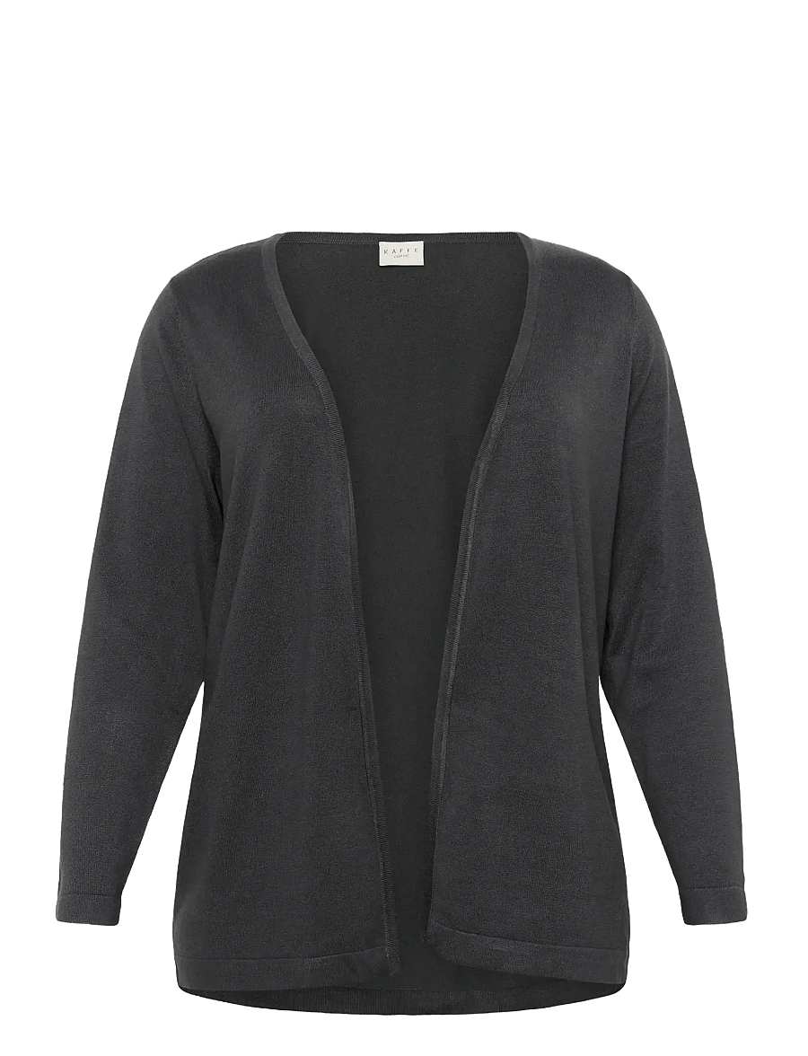 Kaffe Curve - KCfarsia Cardigan - strickjacken - black oyster - 1