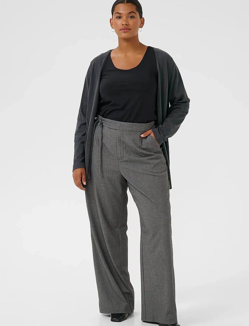 Kaffe Curve - KCfarsia Cardigan - cardigans - black oyster - 3