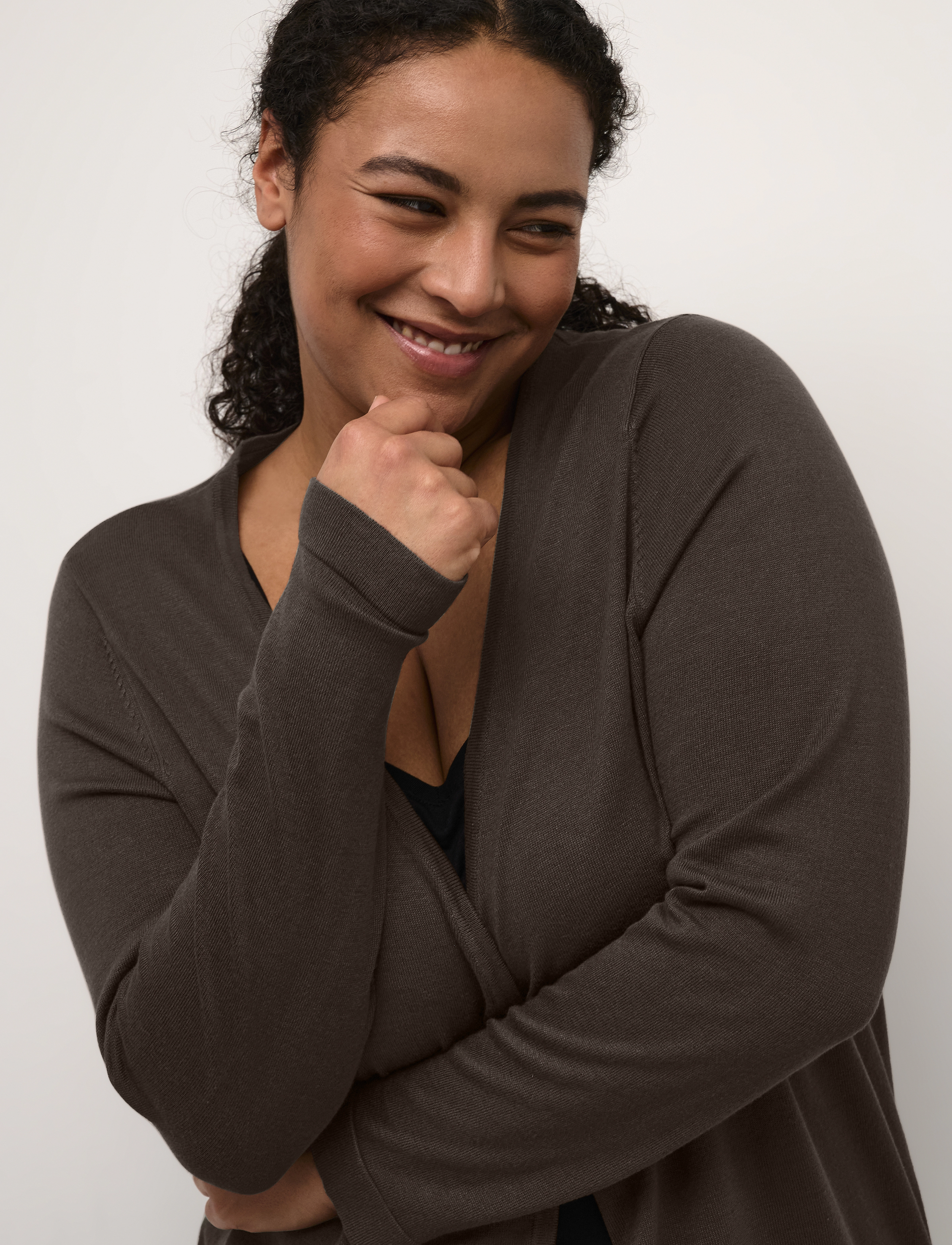 Kaffe Curve - KCfarsia Cardigan - laveste priser - java - 5
