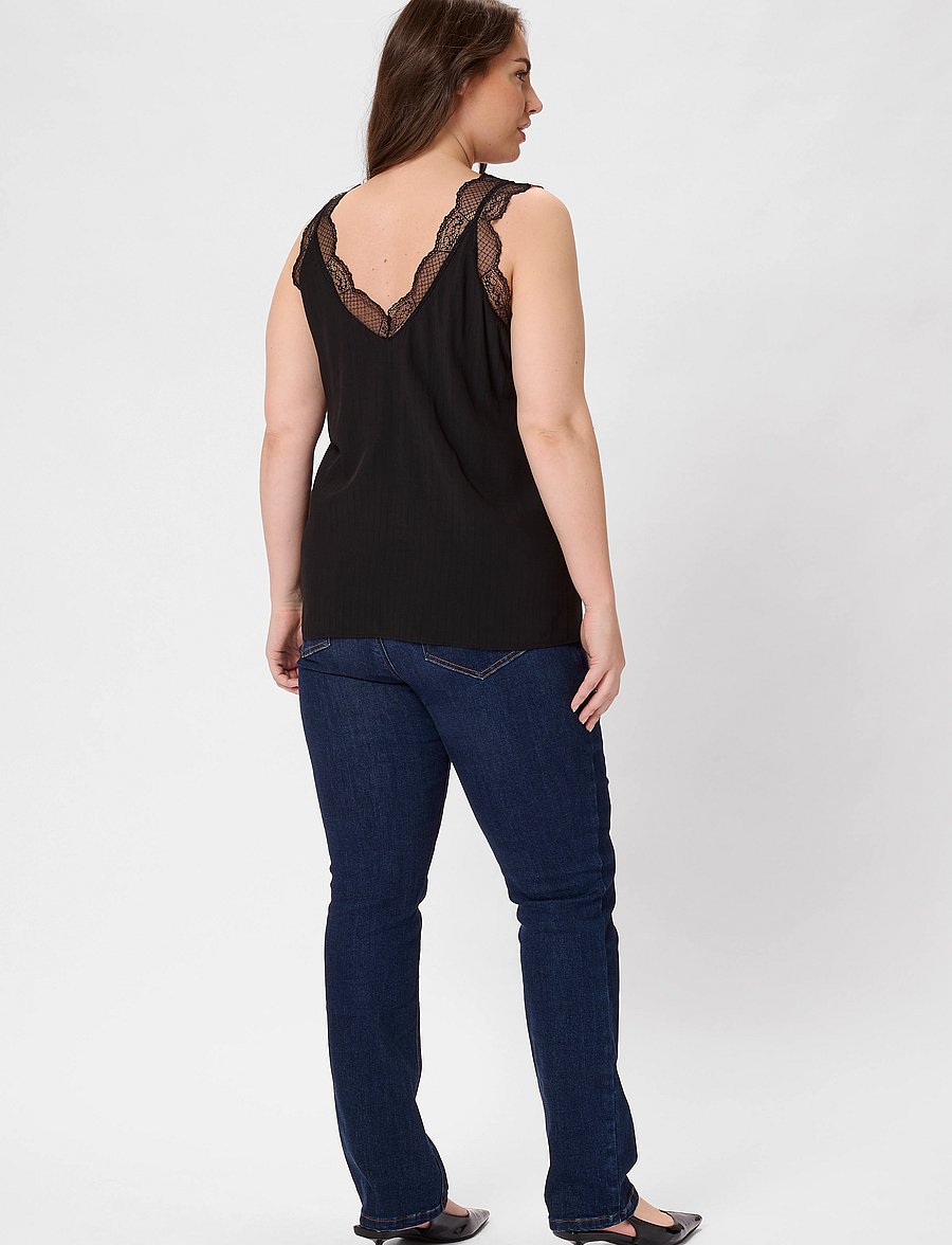 Kaffe Curve - KCjakobine Top - Ärmlösa blusar - black deep - 4