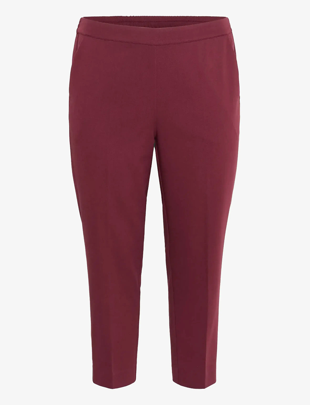 Kaffe Curve - KCsakira Cropped Pants - formell - windsor wine - 1