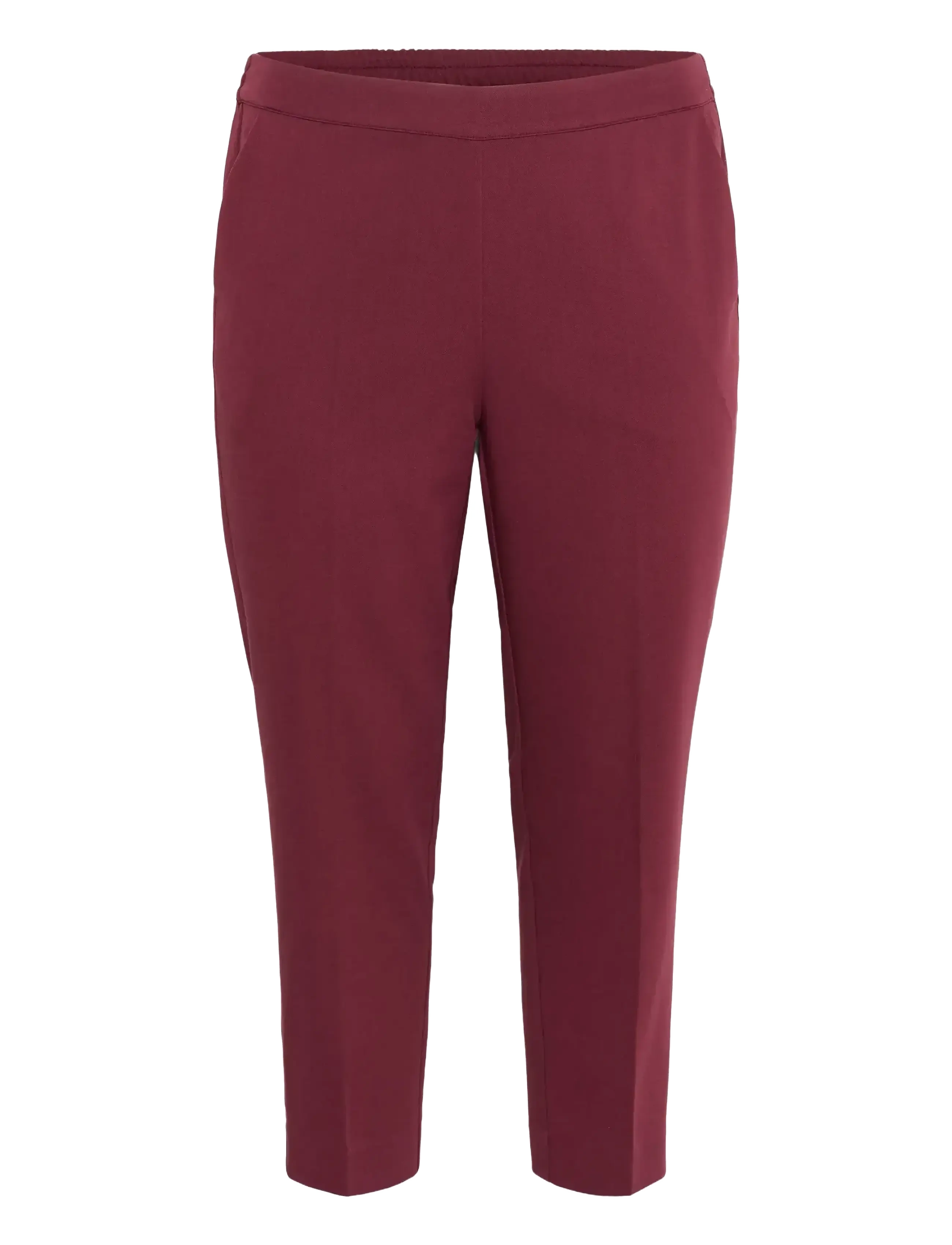 Kaffe Curve KCsakira Cropped Pants - Kaffe Curve - WINDSOR WINE / red