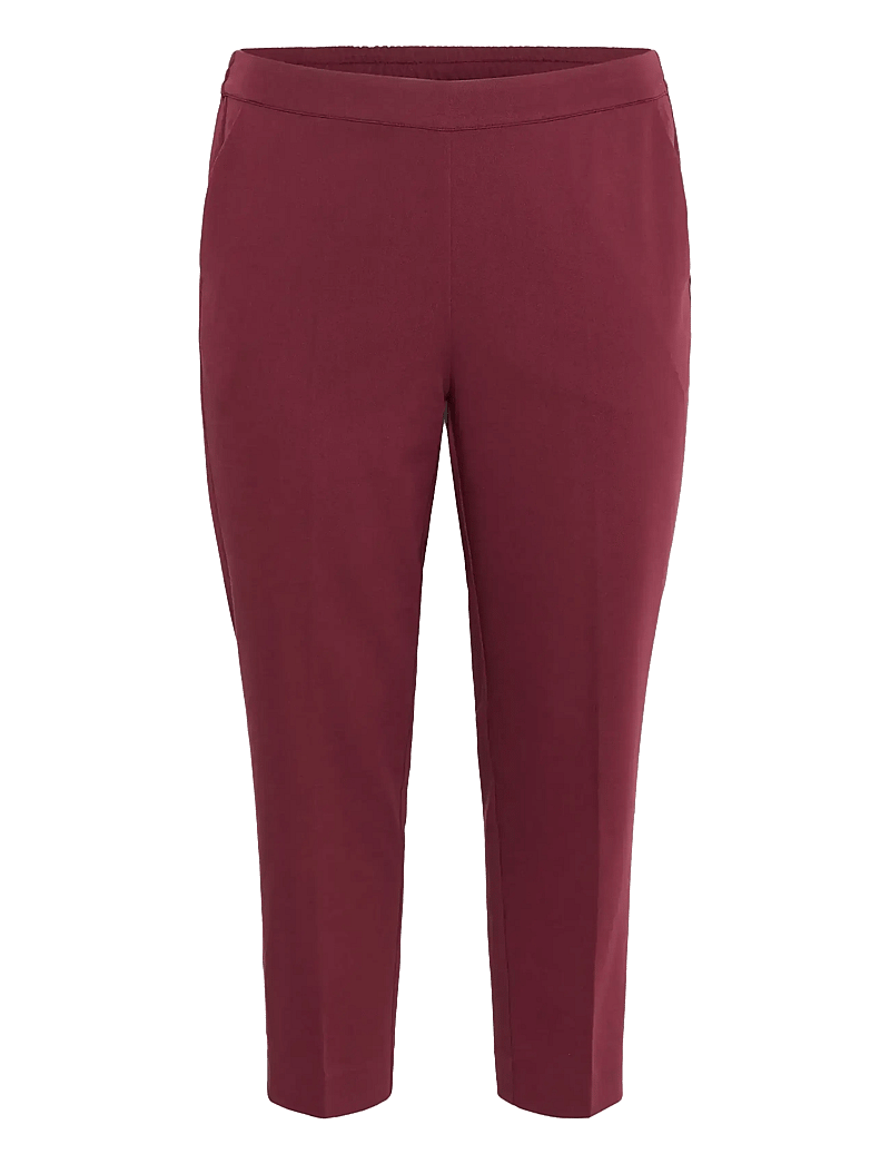 Kaffe Curve - KCsakira Cropped Pants - formell - windsor wine - 1