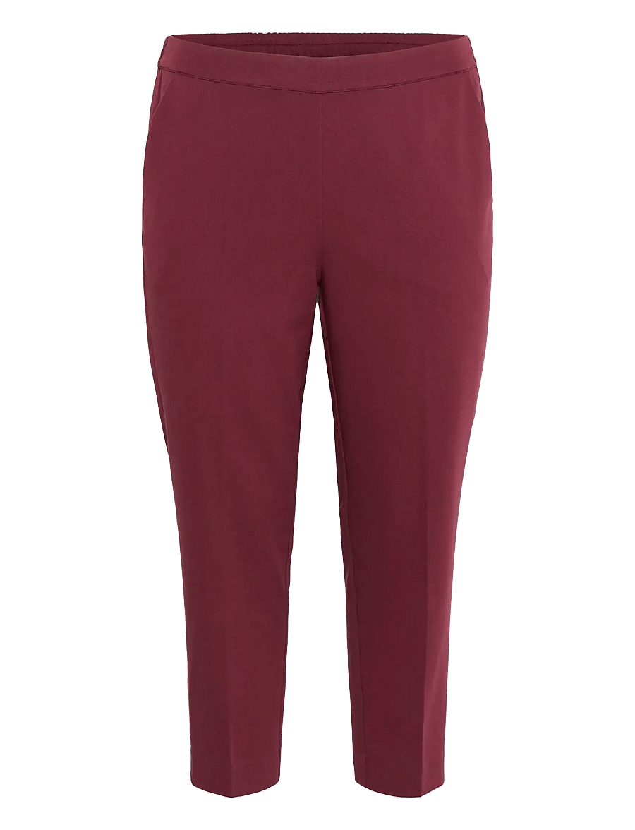 Kaffe Curve - KCsakira Cropped Pants - anzugshosen - windsor wine - 1