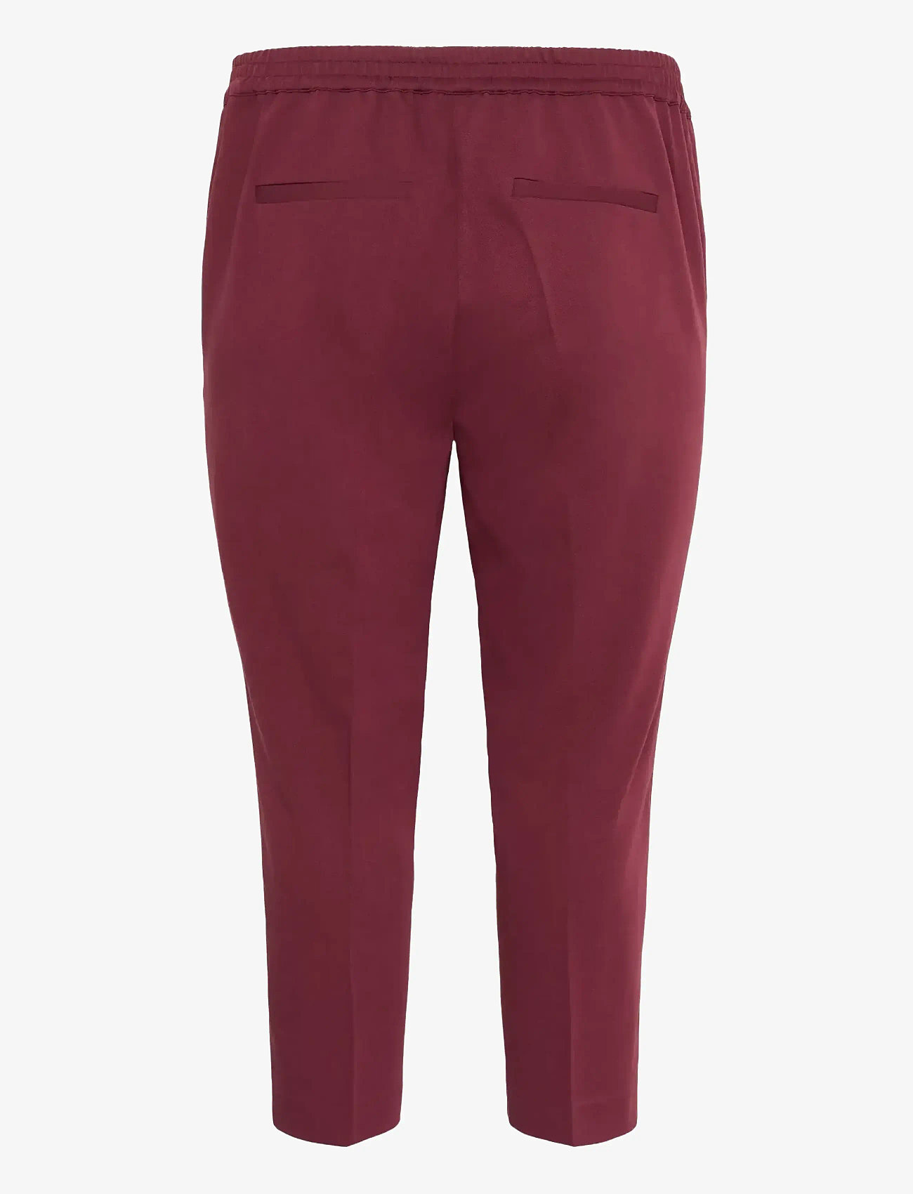 Kaffe Curve - KCsakira Cropped Pants - formell - windsor wine - 2