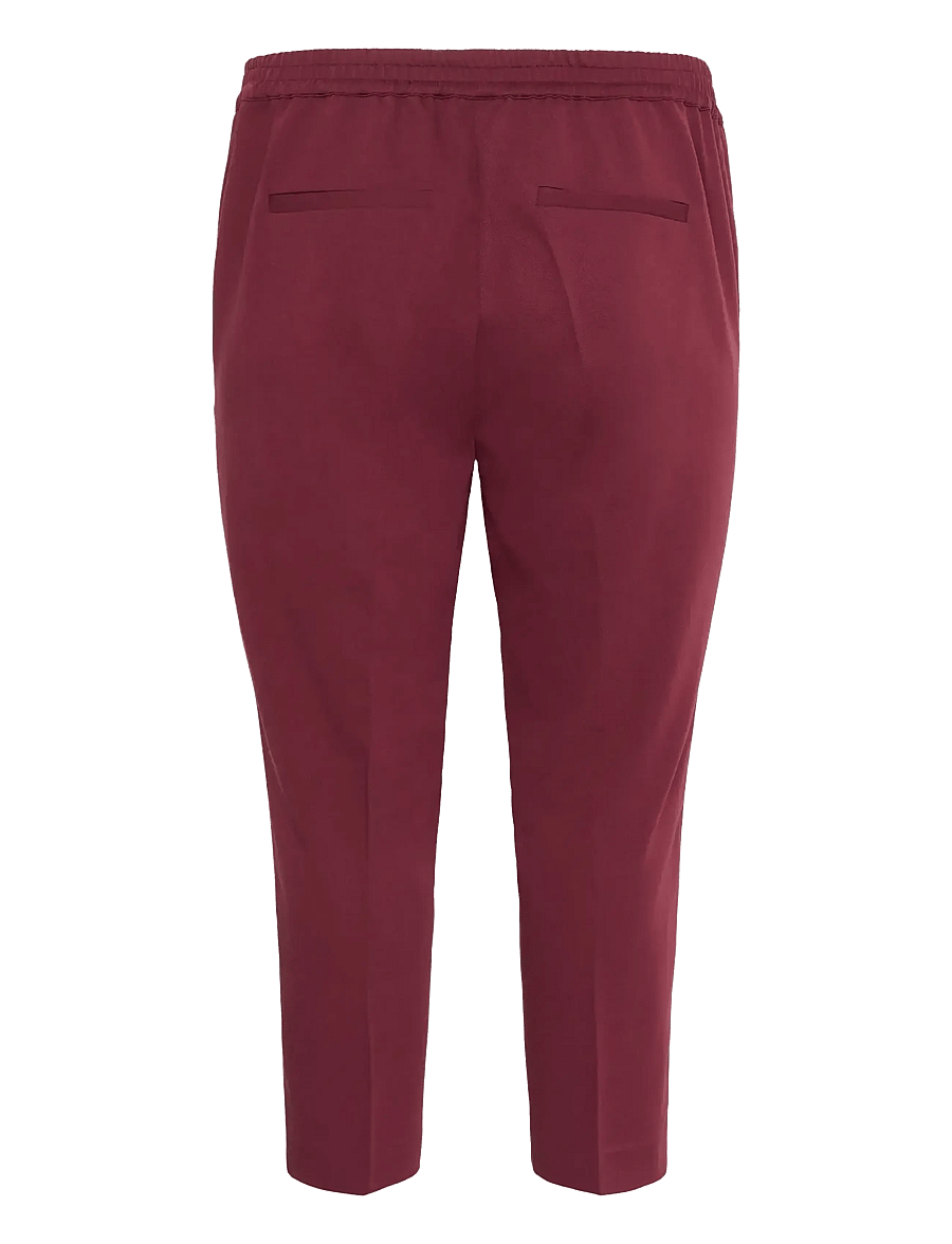 Kaffe Curve - KCsakira Cropped Pants - anzugshosen - windsor wine - 2
