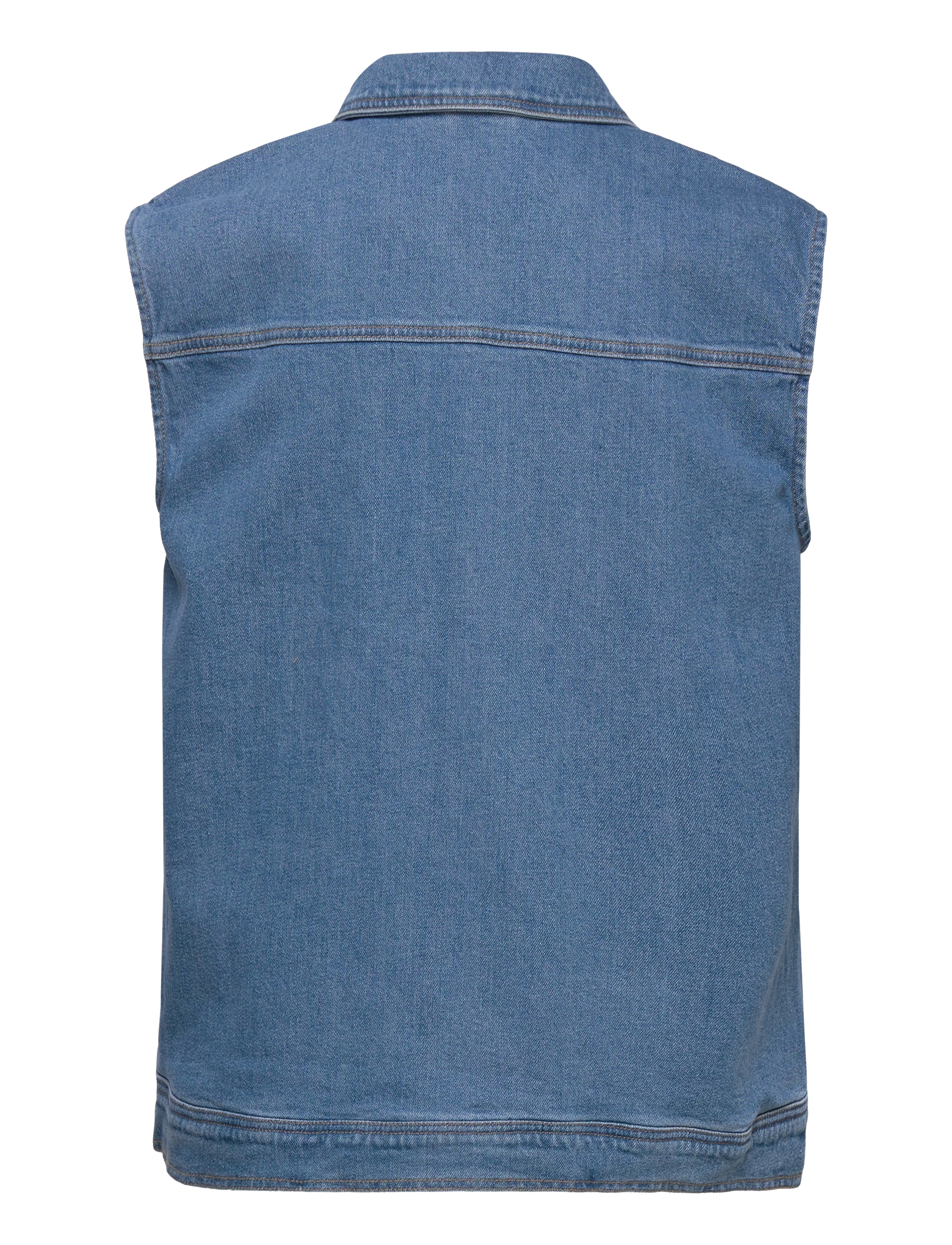 Kaffe Curve - KCnicala Denim Vest - blue washed denim - 2