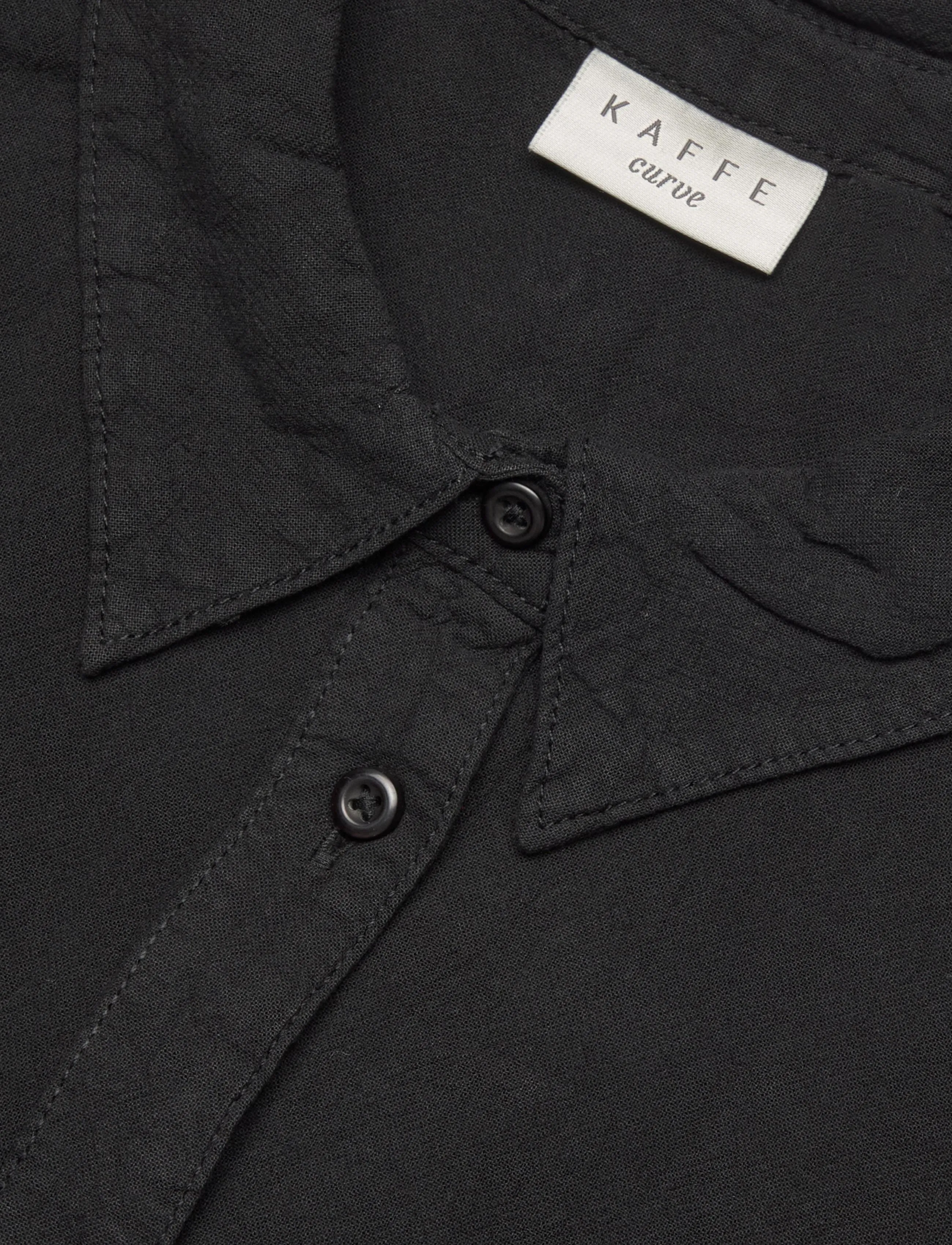 Kaffe Curve - KCnana Shirt Tunic - tuniki - black deep - 2
