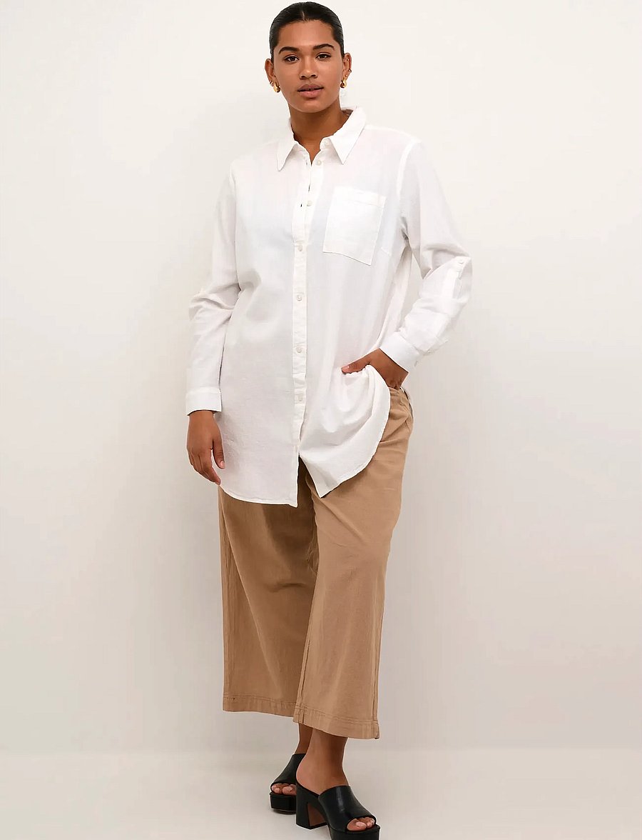 Kaffe Curve - KCnana Shirt Tunic - tuniken - chalk - 3