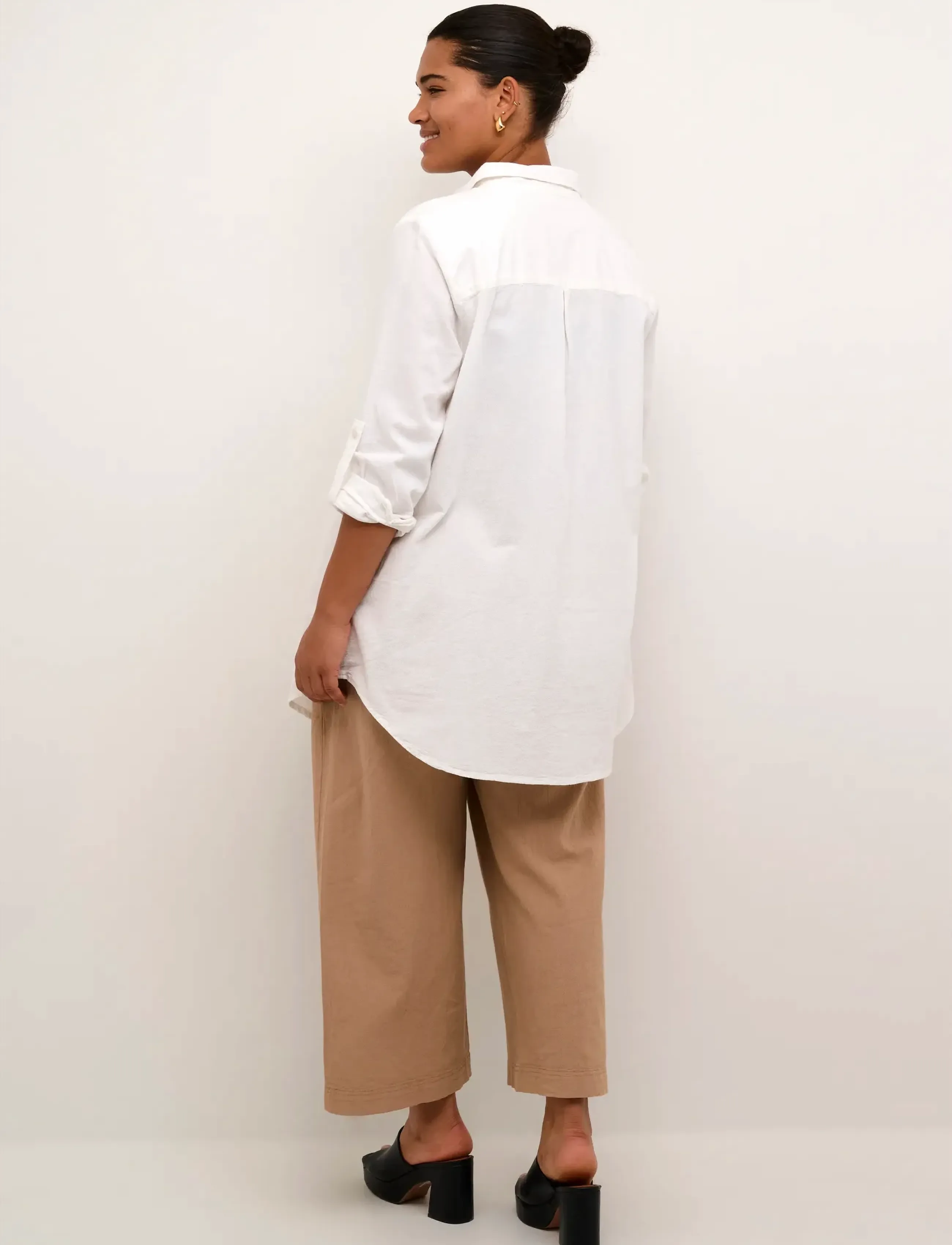 Kaffe Curve - KCnana Shirt Tunic - tuniken - chalk - 4