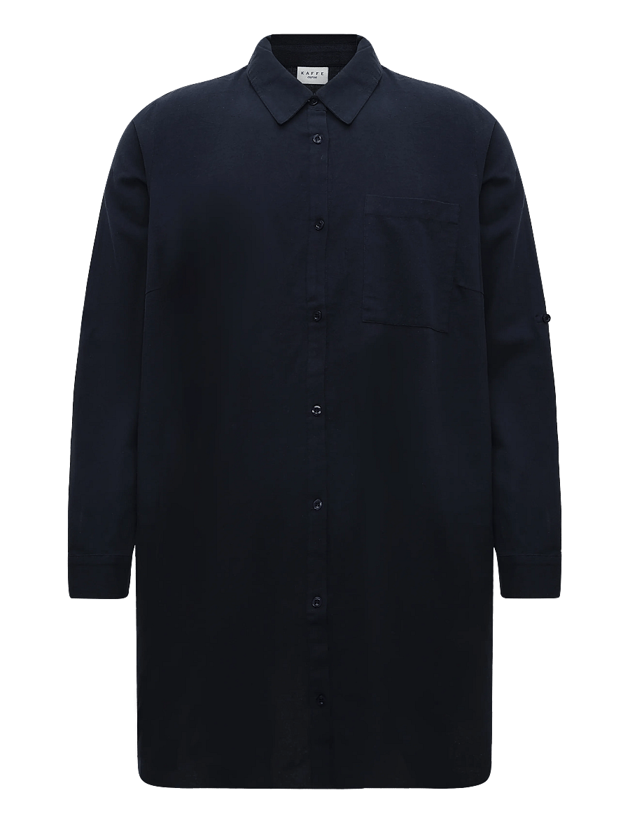 Kaffe Curve - KCnana Shirt Tunic - tuniken - midnight marine - 0