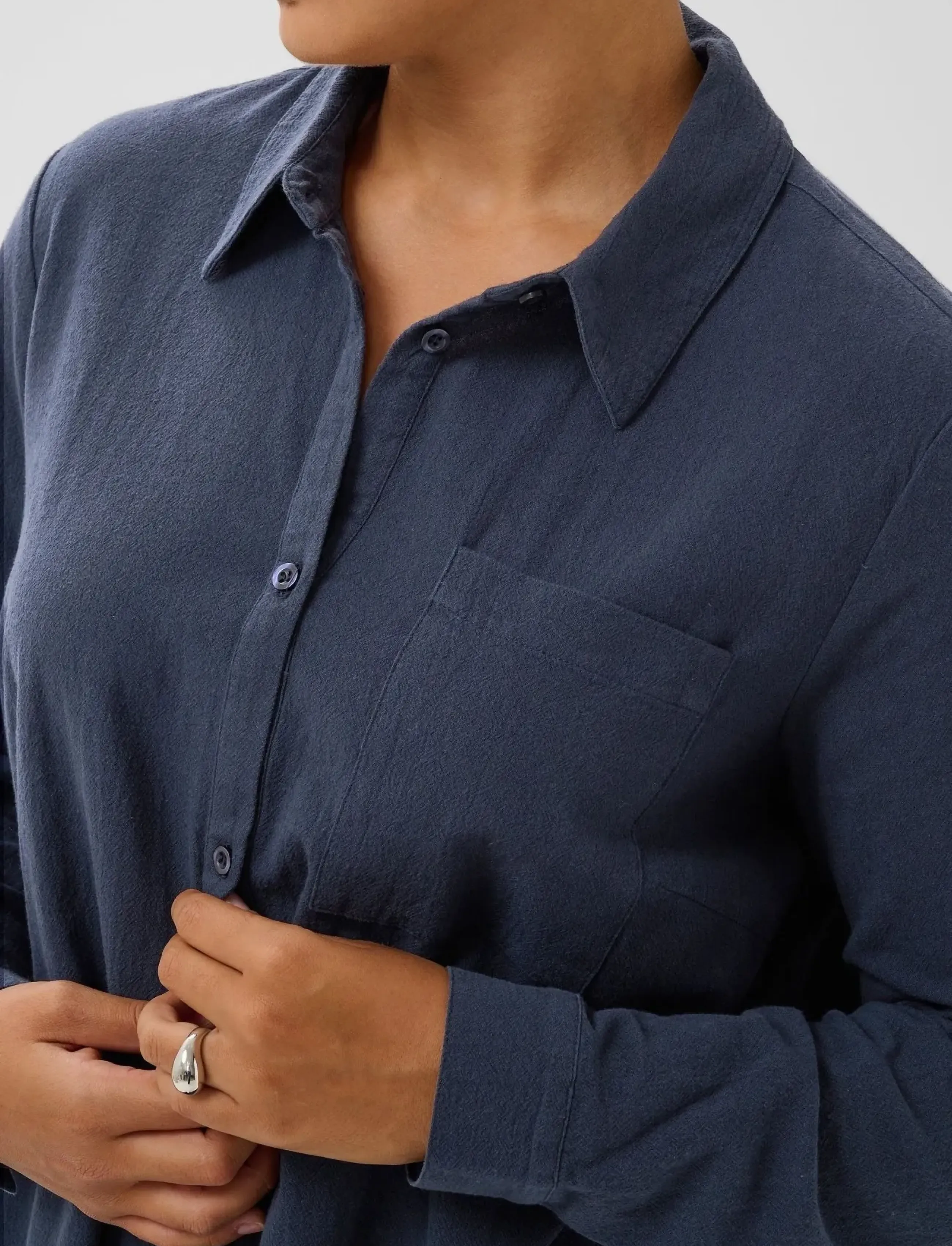 Kaffe Curve - KCnana Shirt Tunic - tunikor - midnight marine - 5