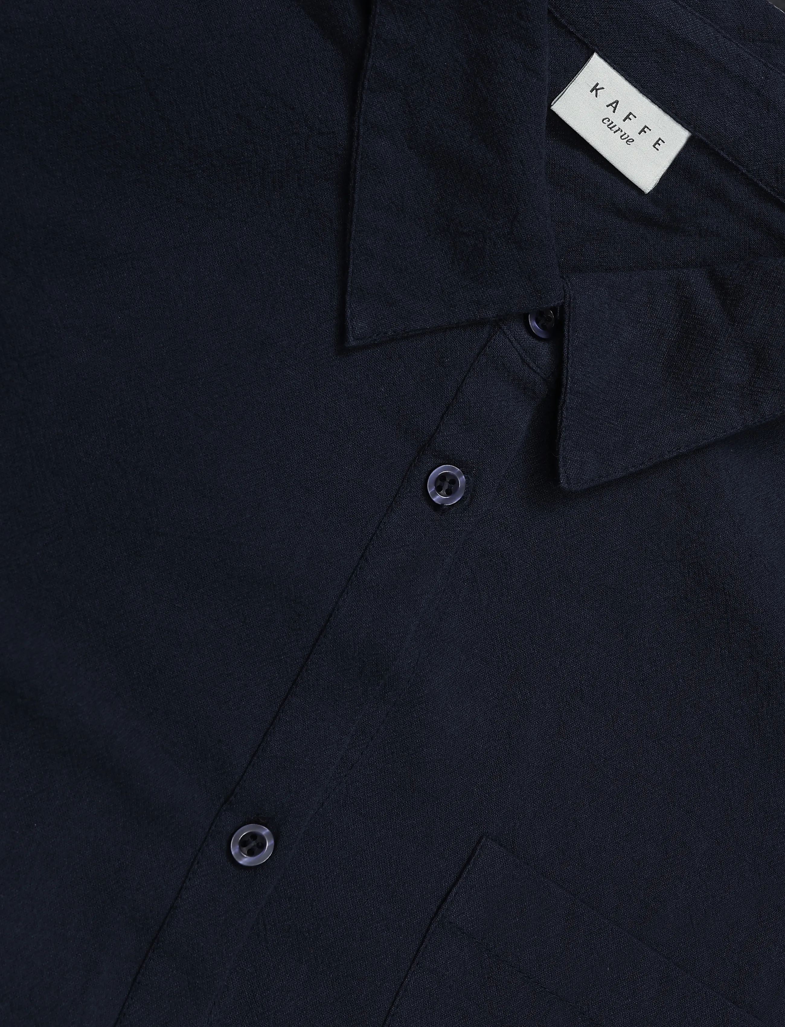 Kaffe Curve - KCnana Shirt Tunic - tuniken - midnight marine - 2
