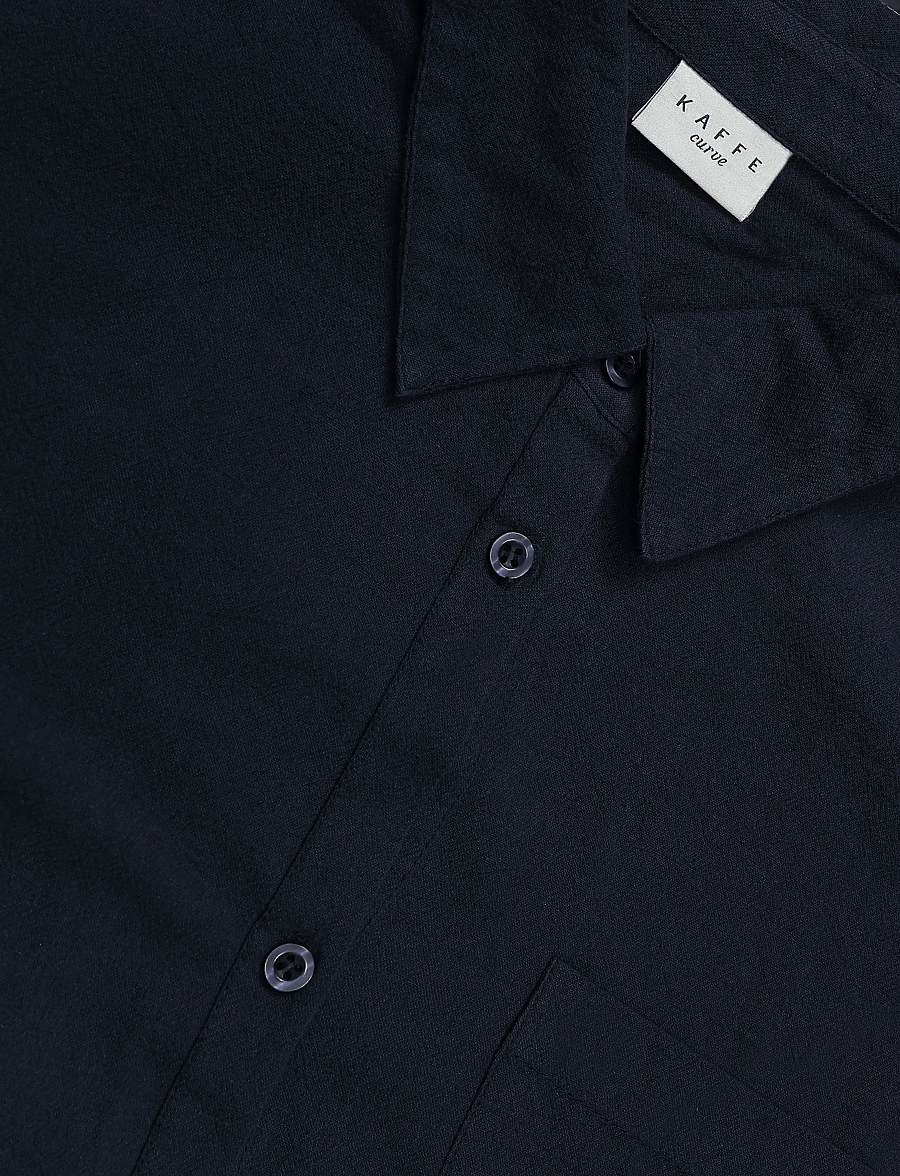 Kaffe Curve - KCnana Shirt Tunic - tuniken - midnight marine - 2