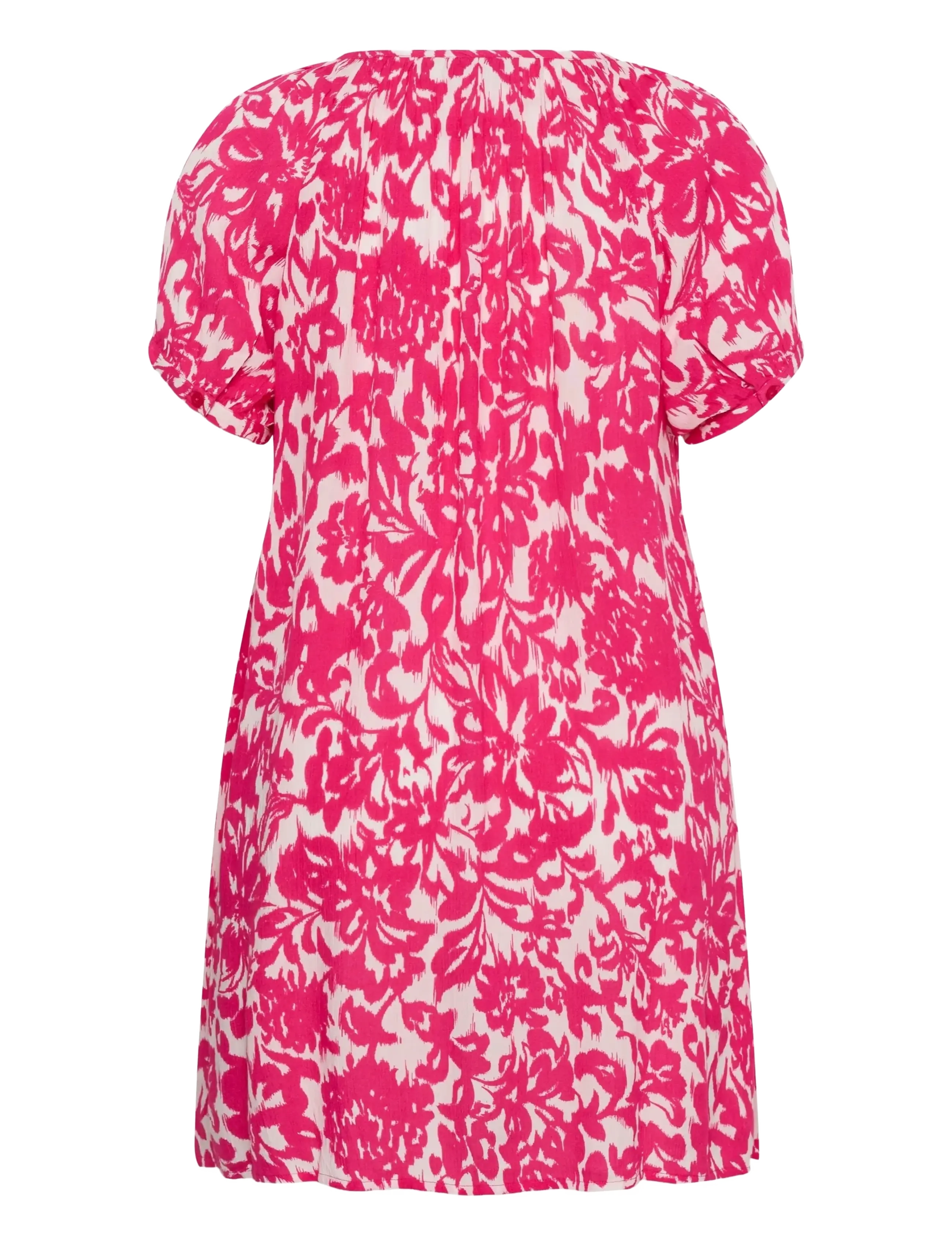 Kaffe Curve - KCvilana Ami Tunic - tunikor - beetroot purple chalk flower - 2