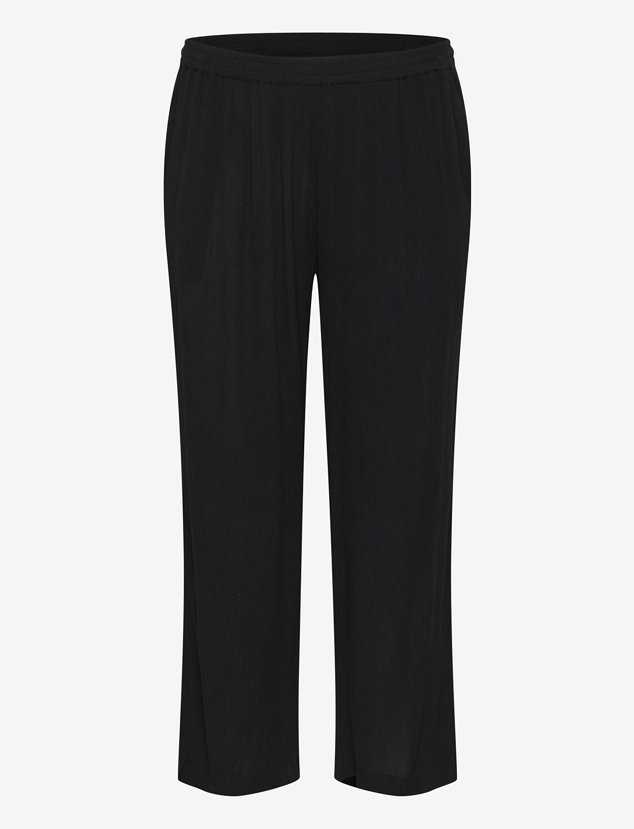 Kaffe Curve - KCdacina Ami Pants - leveälahkeiset housut - black deep - 1
