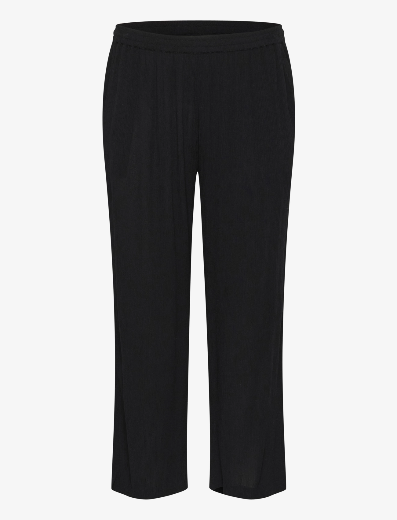 Kaffe Curve - KCdacina Ami Pants - wide leg trousers - black deep - 1