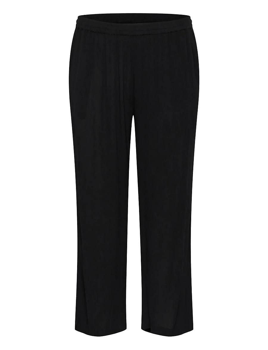 Kaffe Curve - KCdacina Ami Pants - bukser med brede ben - black deep - 1