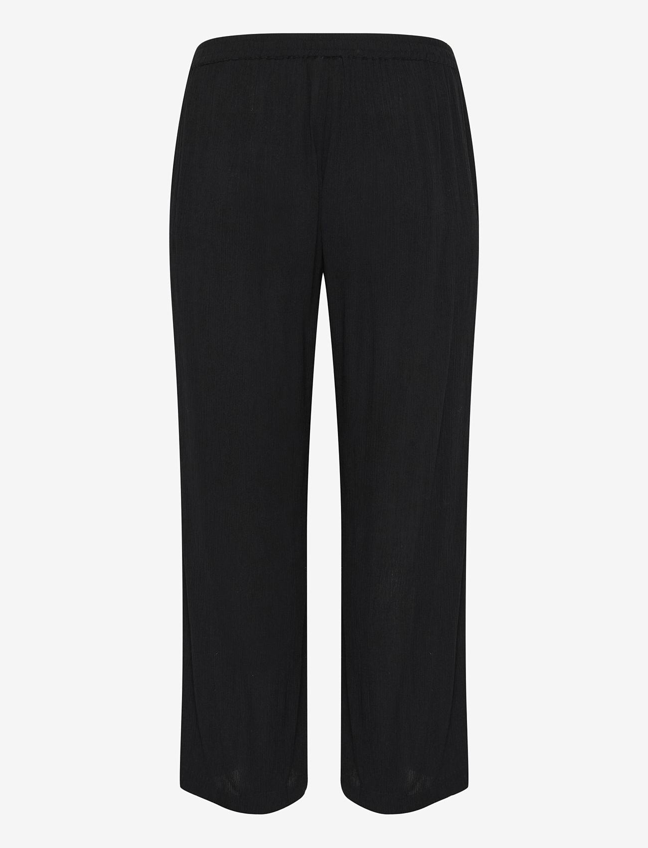 Kaffe Curve - KCdacina Ami Pants - leveälahkeiset housut - black deep - 2