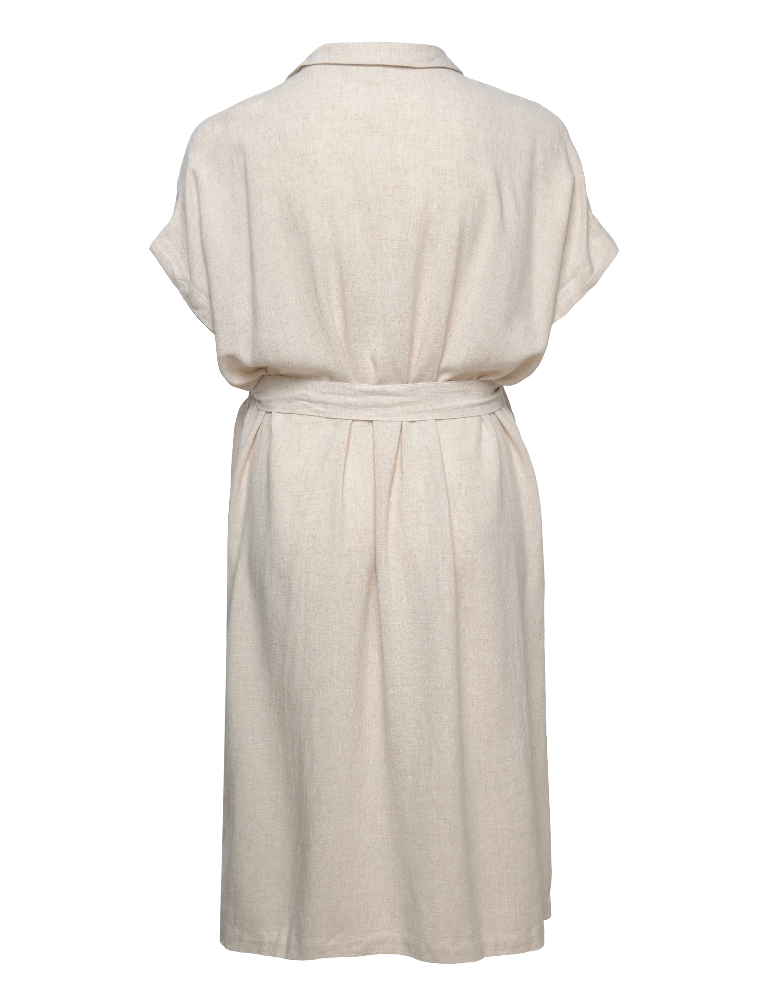 Kaffe Curve - KCliloa Midi Dress - light sand linen - 1