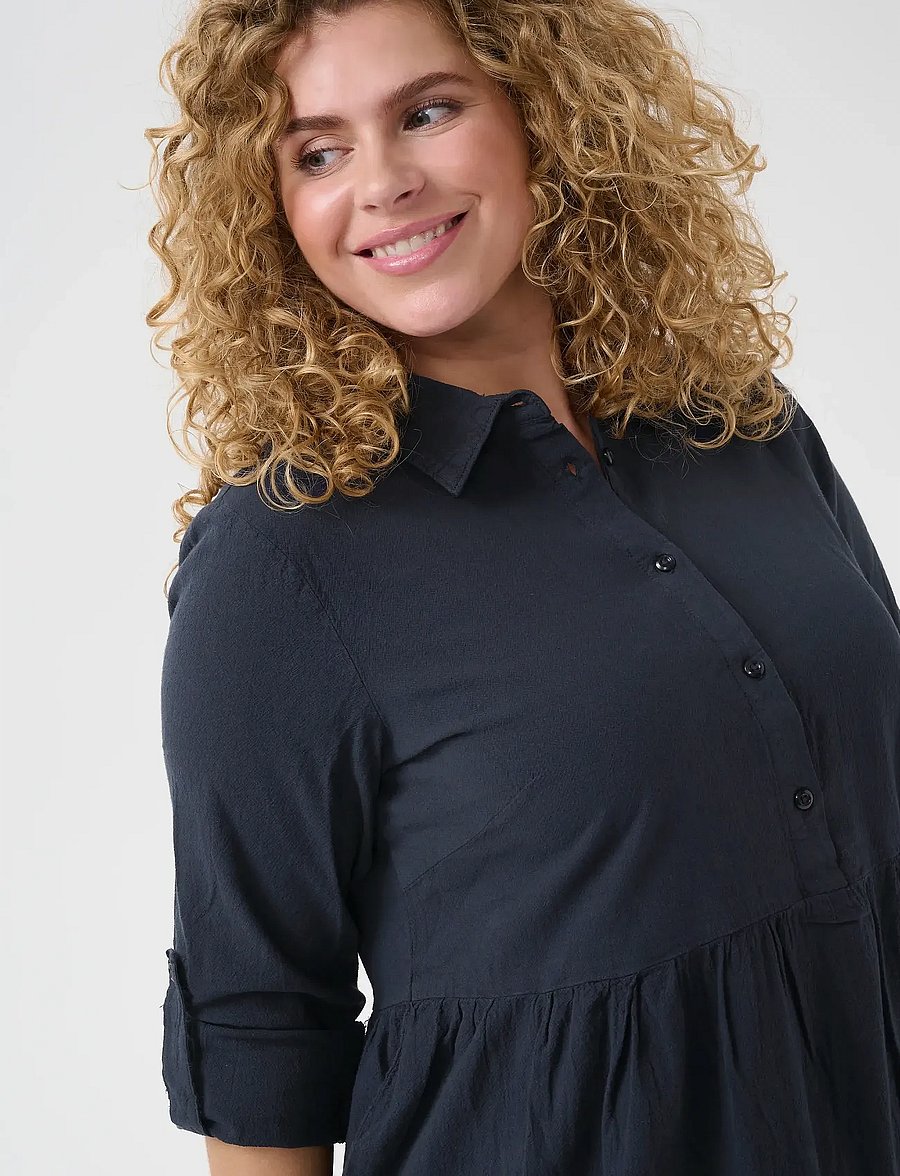 Kaffe Curve - KCnana Dress - midnight marine - 5