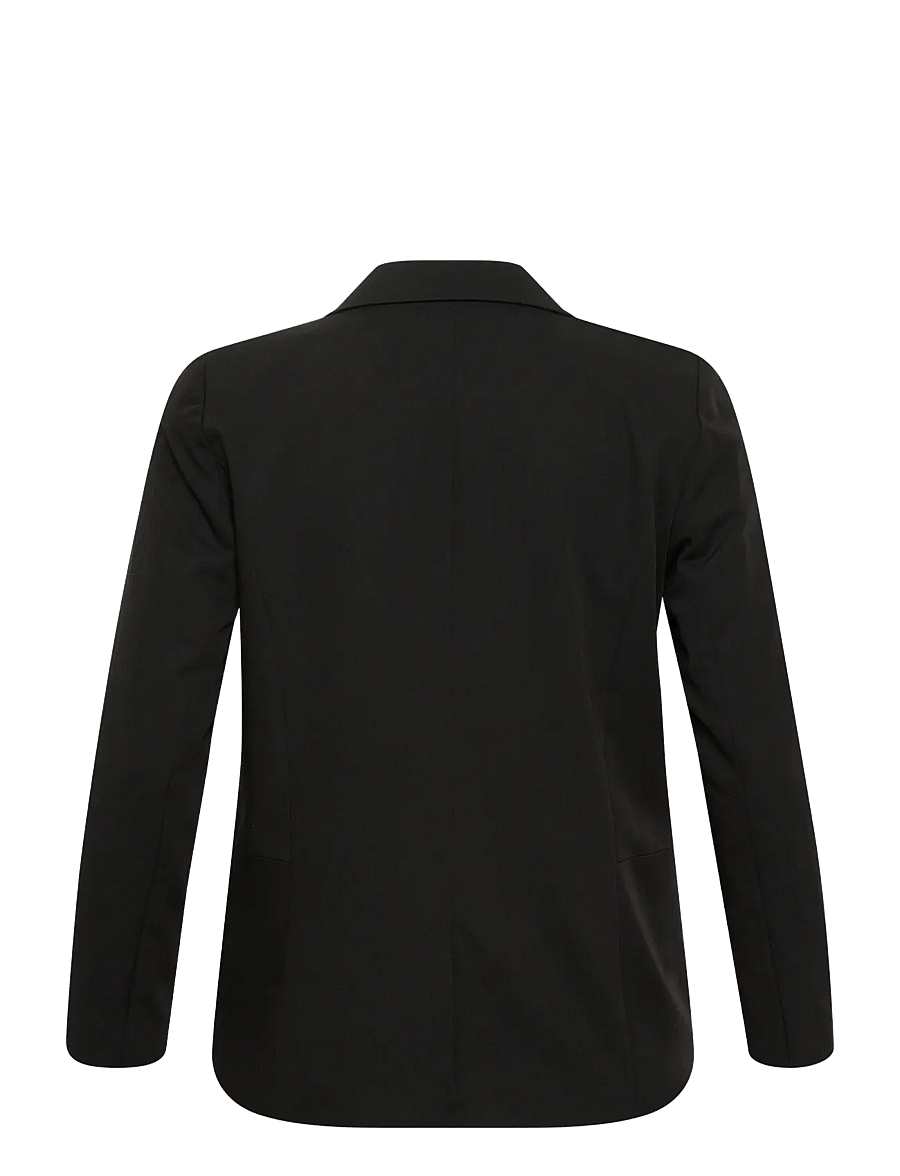 Kaffe Curve - KCsakira Blazer - enkelknäppta kavajer - black deep - 2