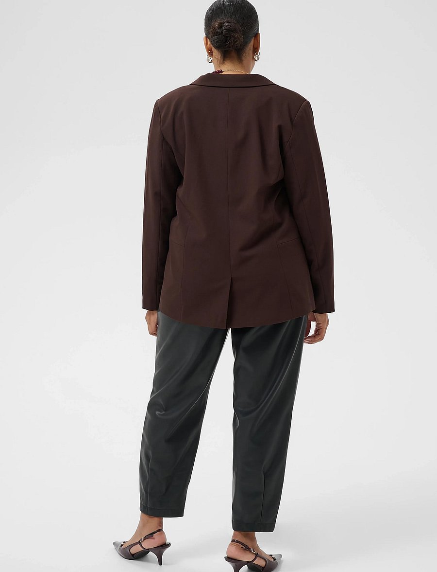 Kaffe Curve - KCsakira Blazer - enkeltradede blazere - coffee bean - 4