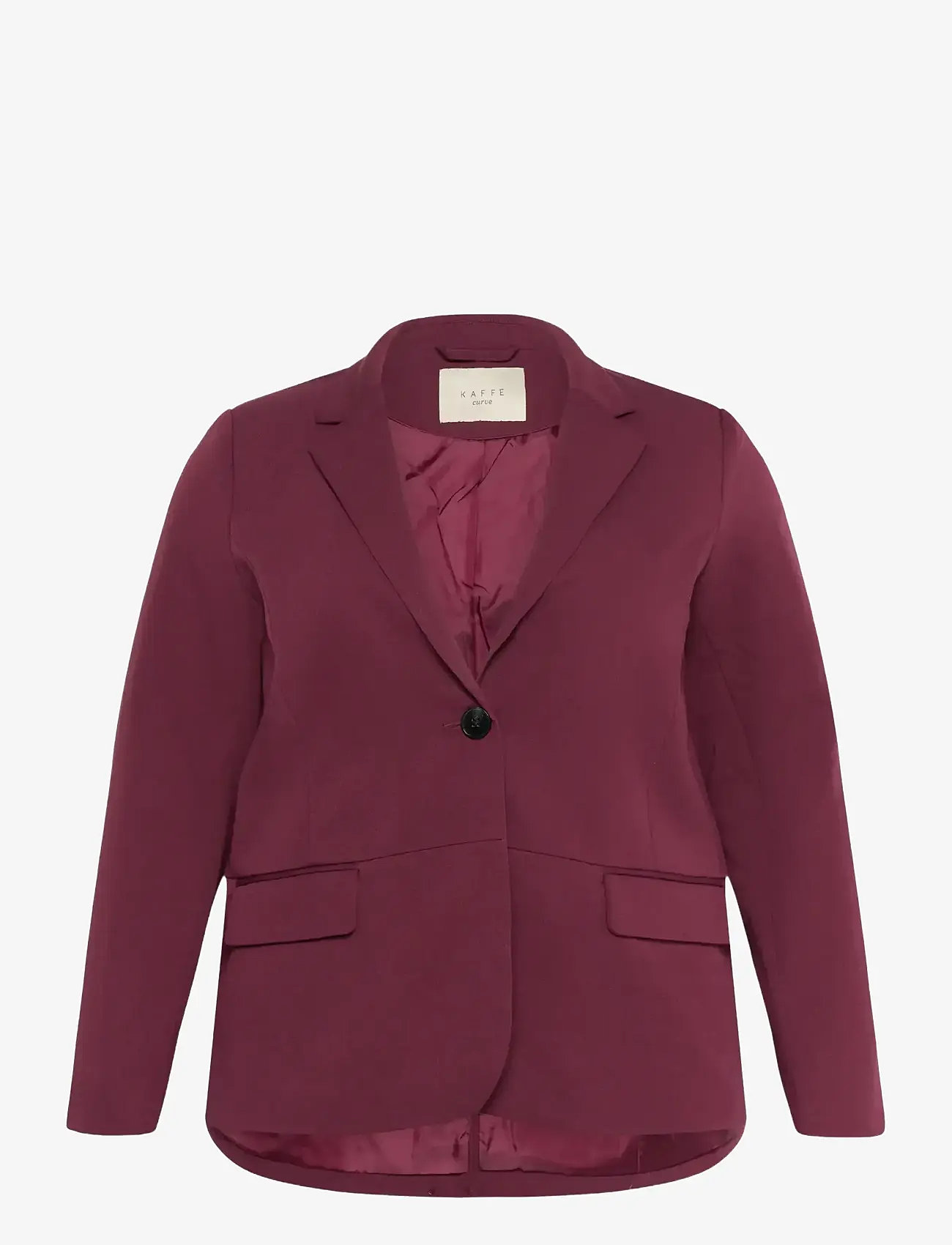 Kaffe Curve - KCsakira Blazer - enkelknäppta kavajer - windsor wine - 1