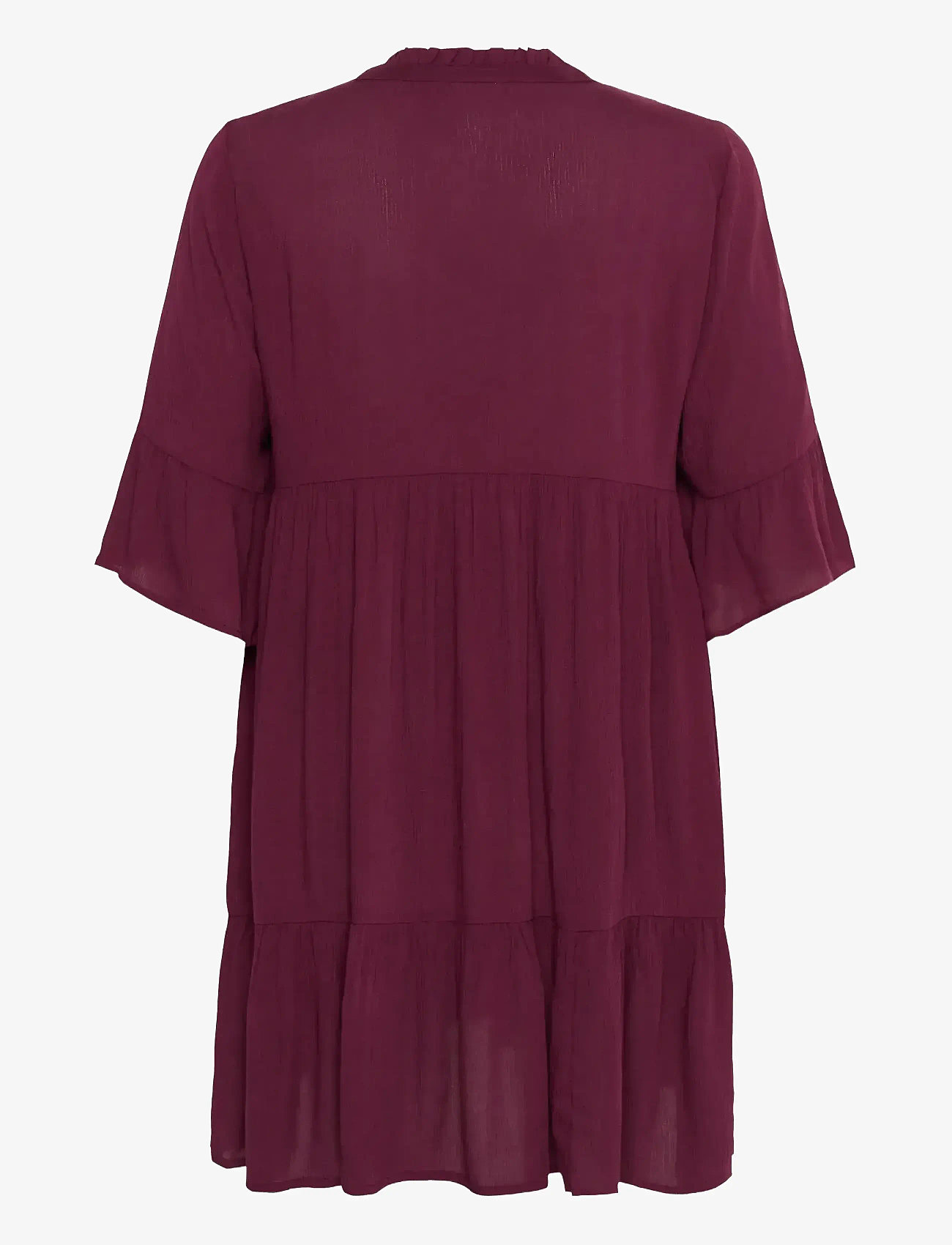 Kaffe Curve - KCmariana Ami Dress - sommarklänningar - windsor wine - 2