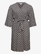 KCvida Kimono - BLACK / SAND DOLLAR GRAPHIC