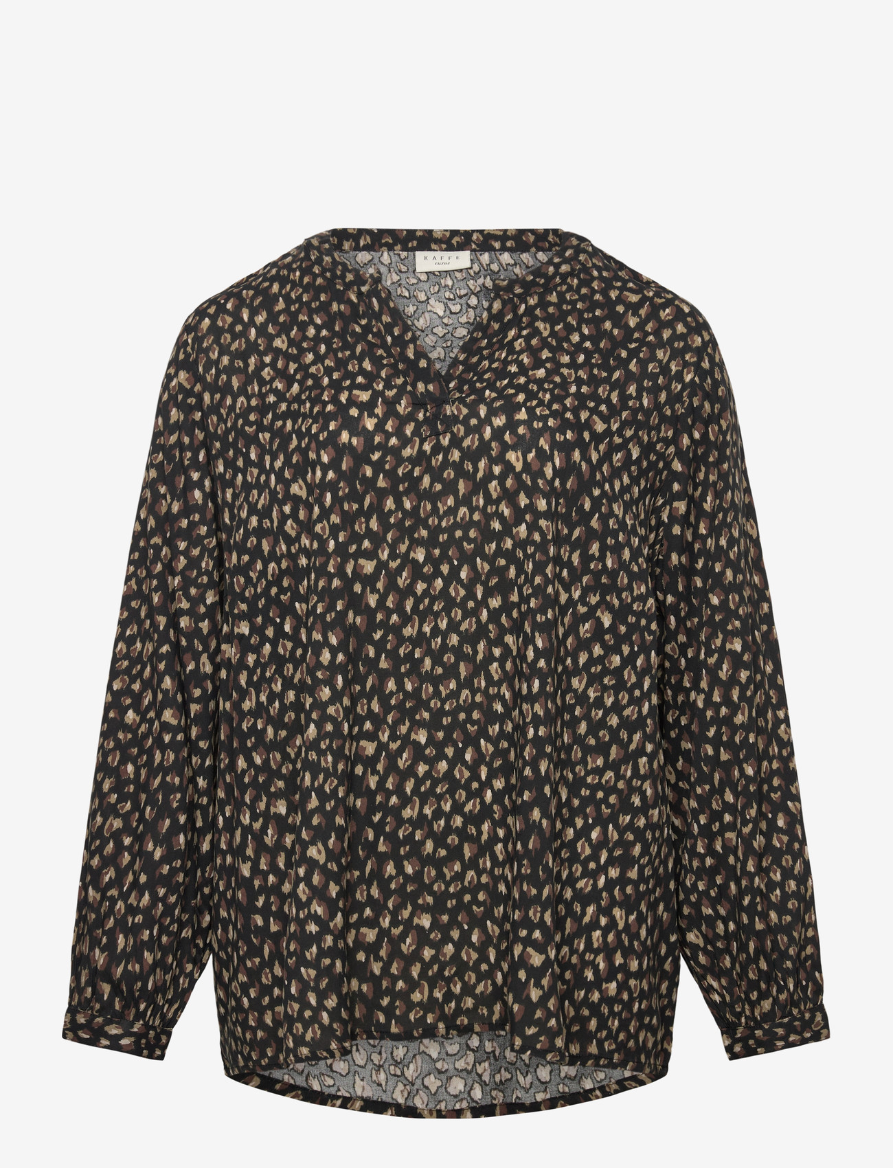 Kaffe Curve - KCjalu BBB Blouse - black/brown graphic dots - 0