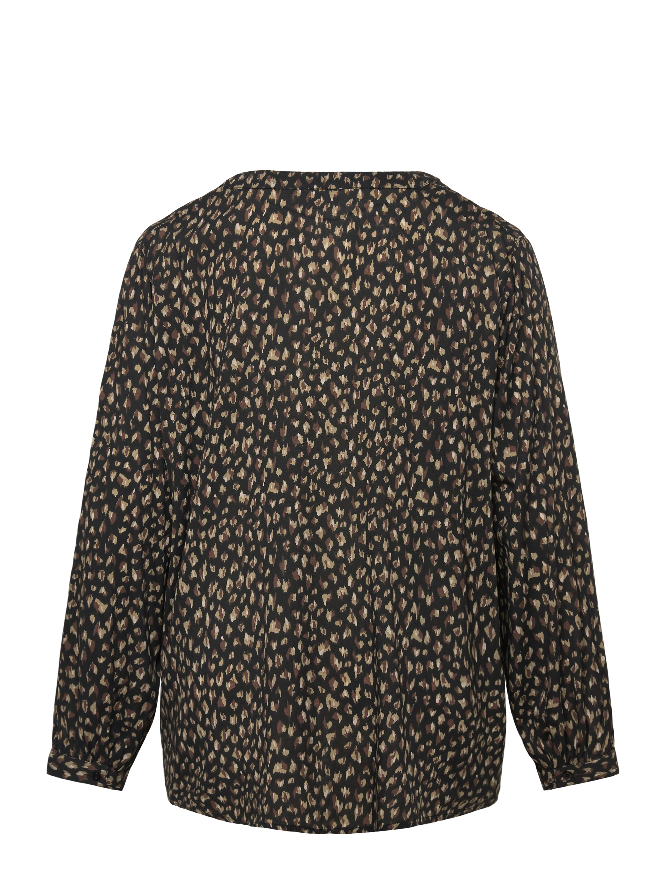 Kaffe Curve - KCjalu BBB Blouse - black/brown graphic dots - 1