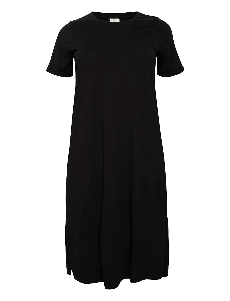 Kaffe Curve - KCcaline Dress - t-shirt-kleider - black deep - 1