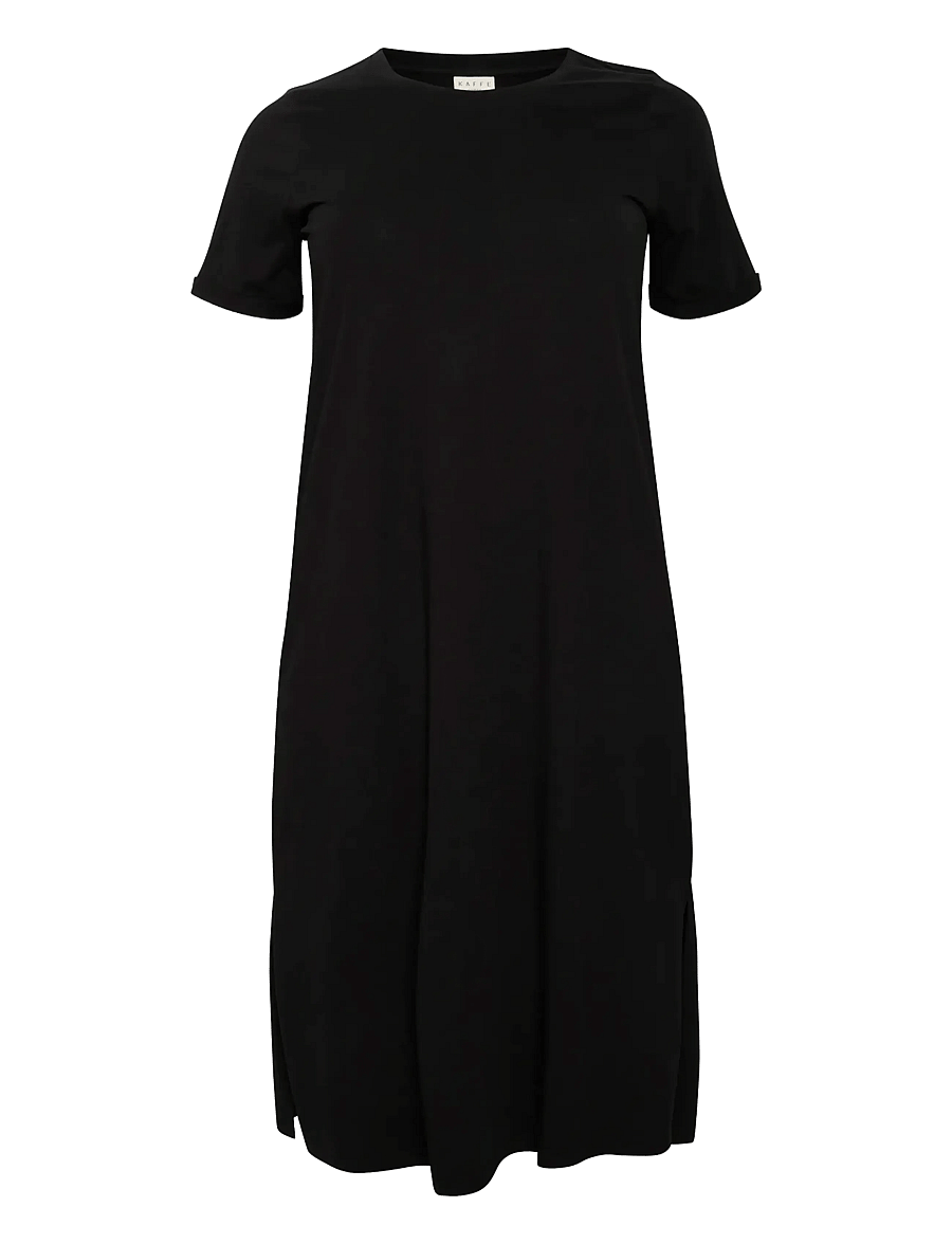 Kaffe Curve - KCcaline Dress - t-särkkleidid - black deep - 1