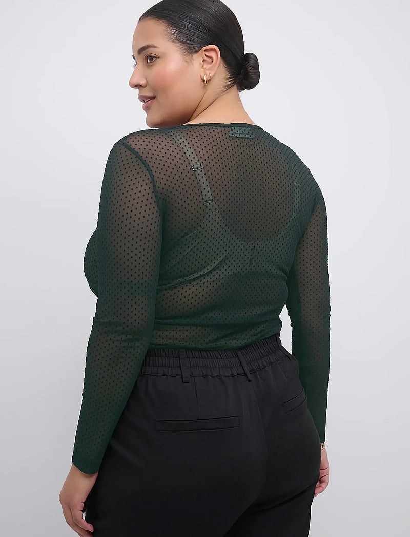 Kaffe Curve - KCflocku Blouse - black deep - 5