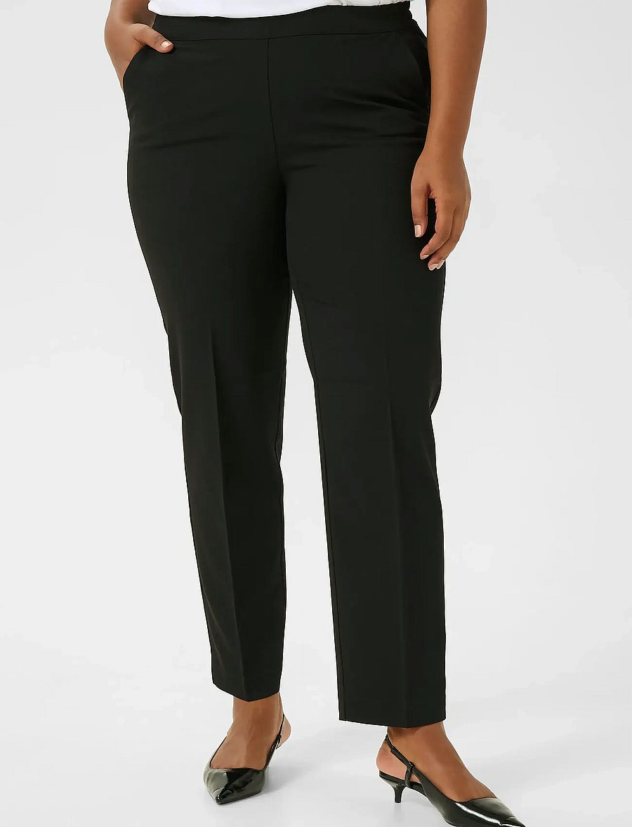 Kaffe Curve - KCsakira Long Pants - sirged püksid - black deep - 0
