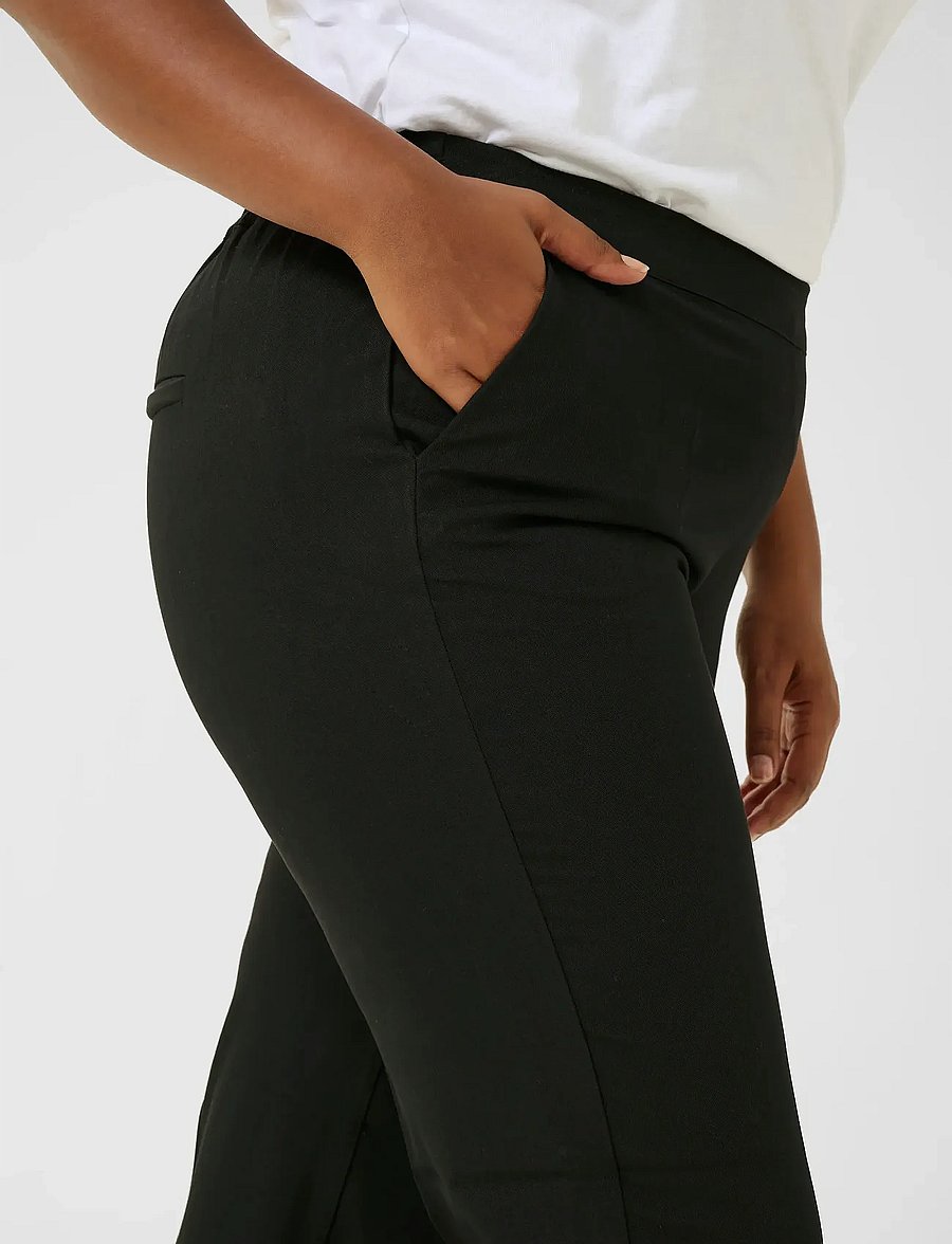Kaffe Curve - KCsakira Long Pants - sirged püksid - black deep - 4