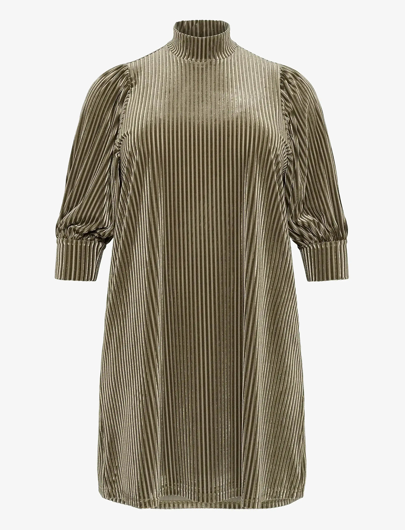 Kaffe Curve - KCcacanna Dress - sukienki krótkie - morel - 1