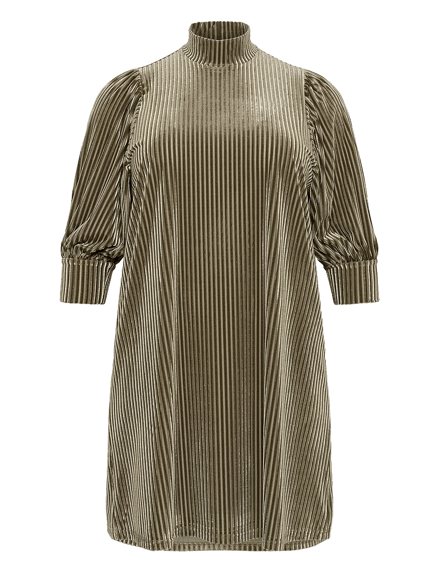 Kaffe Curve - KCcacanna Dress - kurze kleider - morel - 1